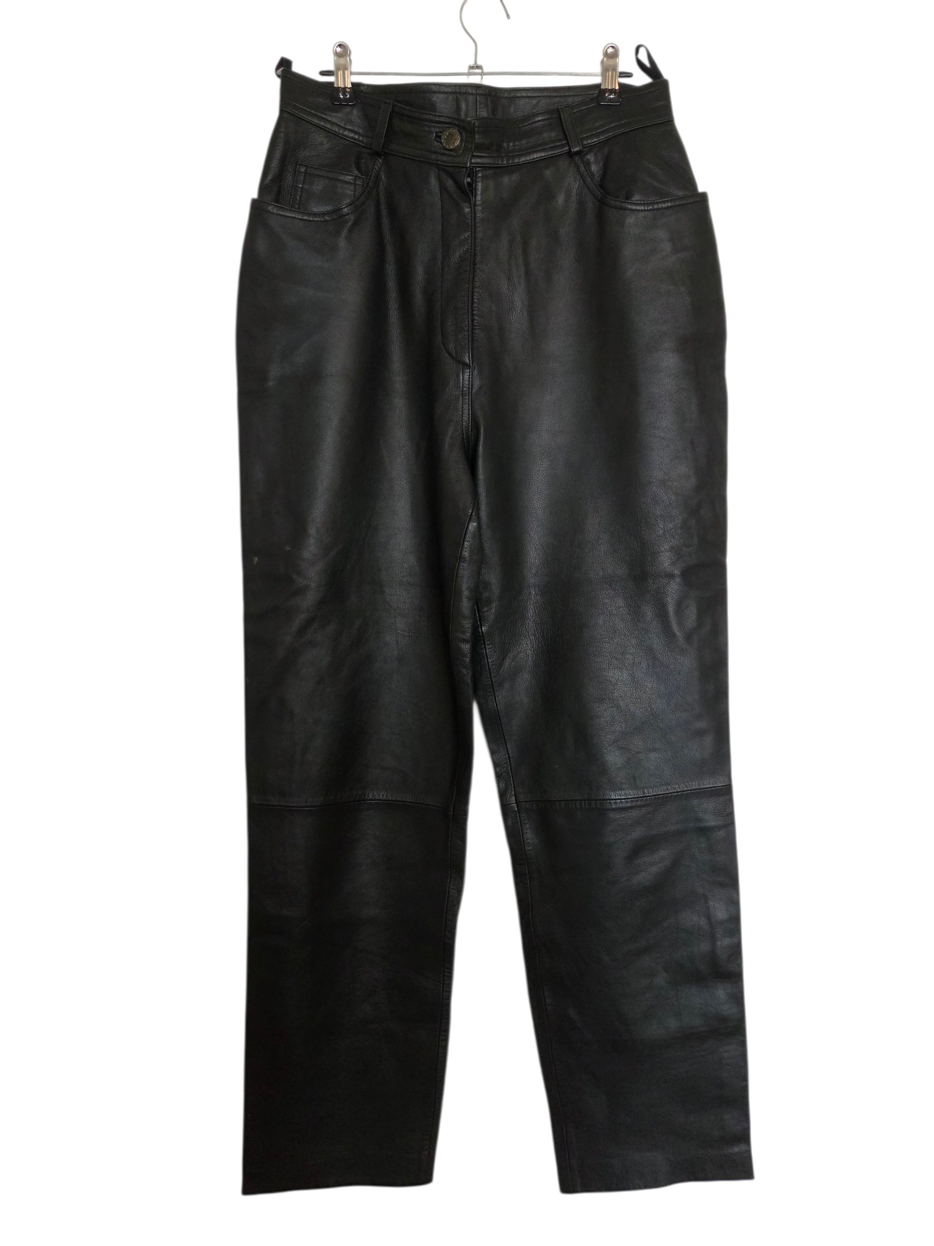 Pantalon cuir véritable vintage