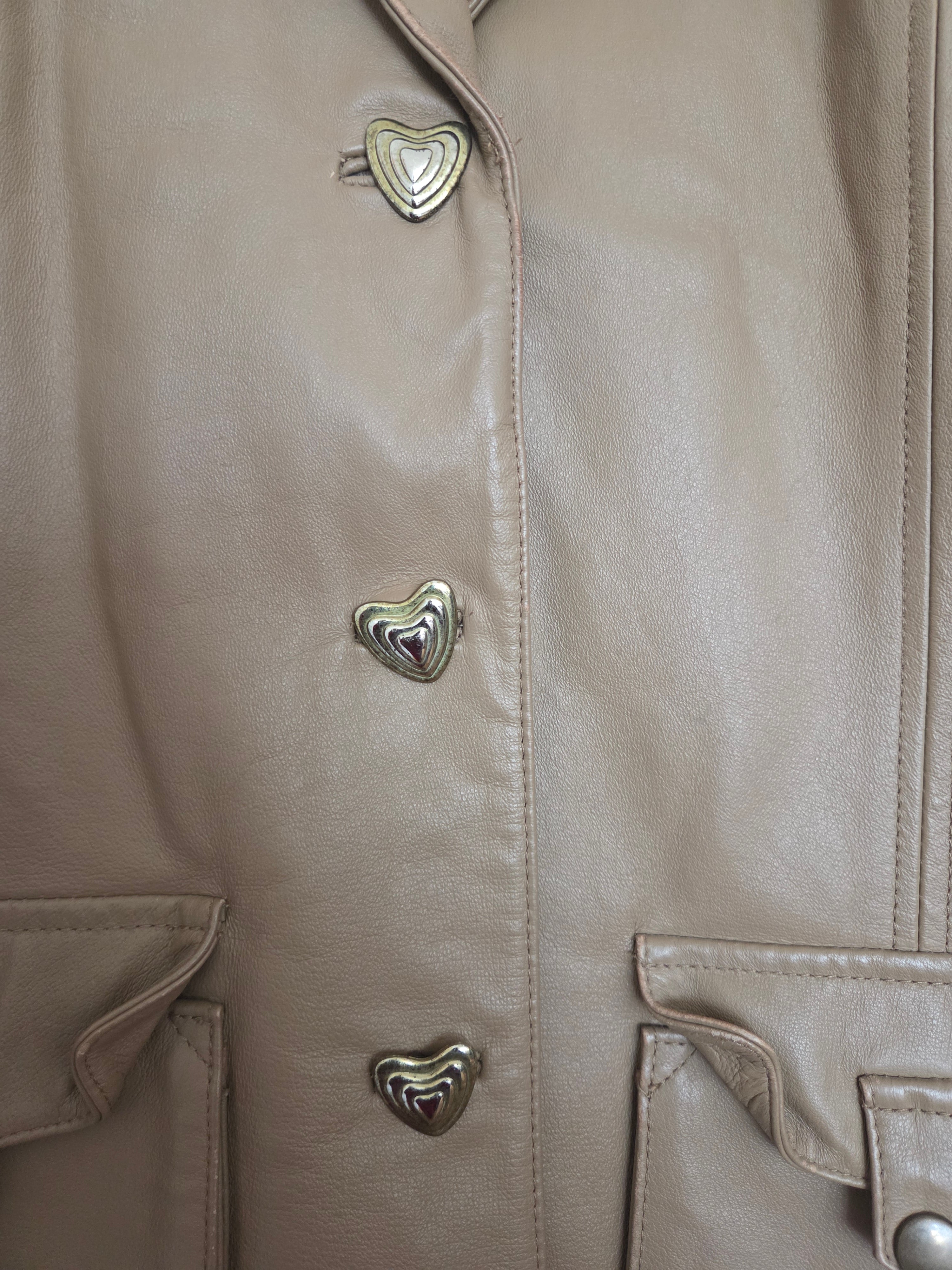 Veste en cuir véritable