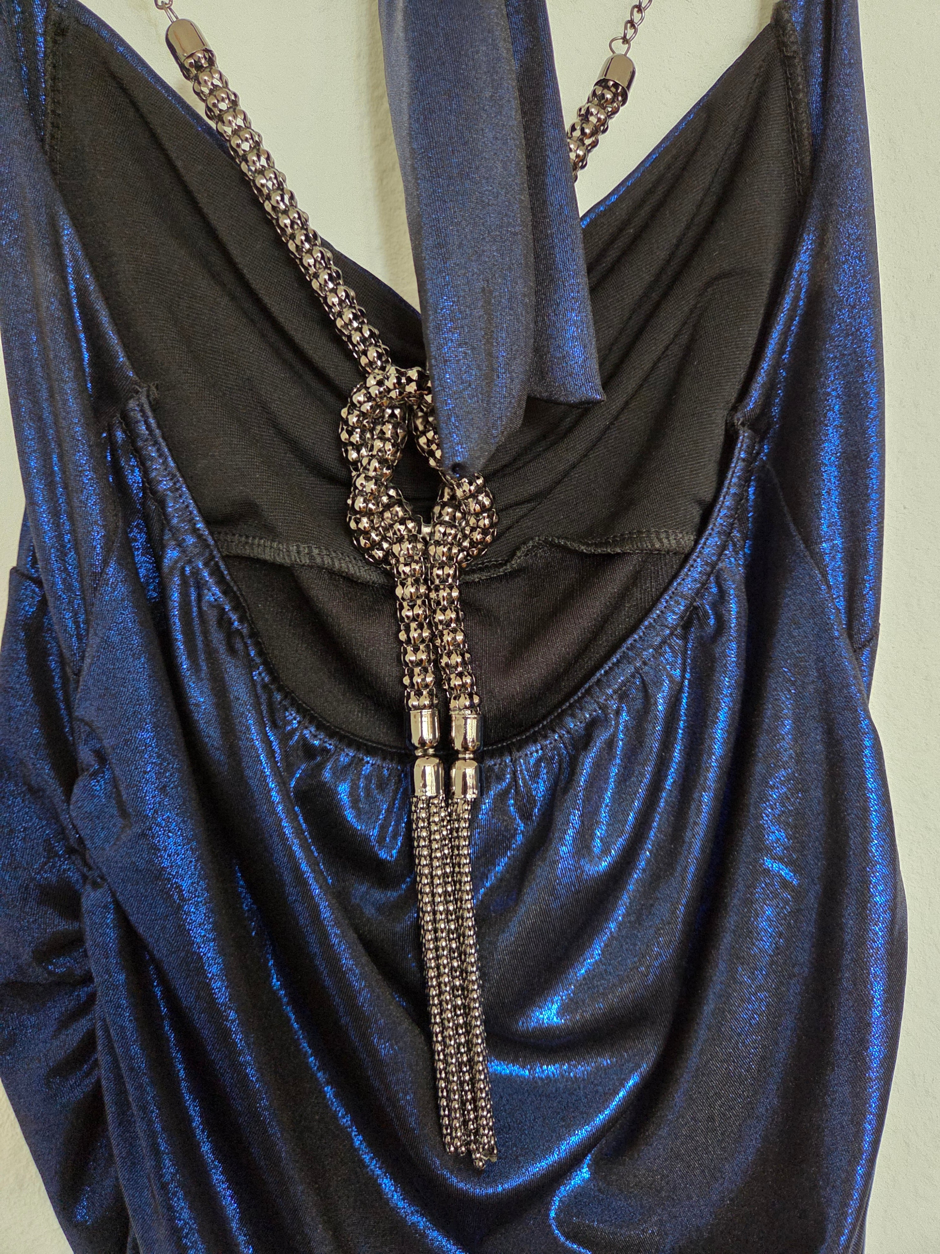Top bleu brillant