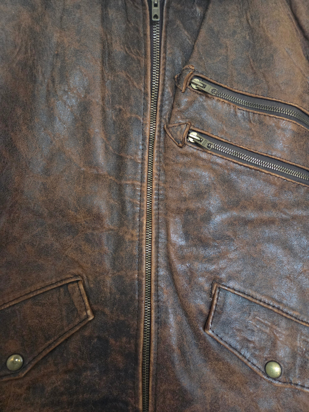 Veste sans manche cuir homme