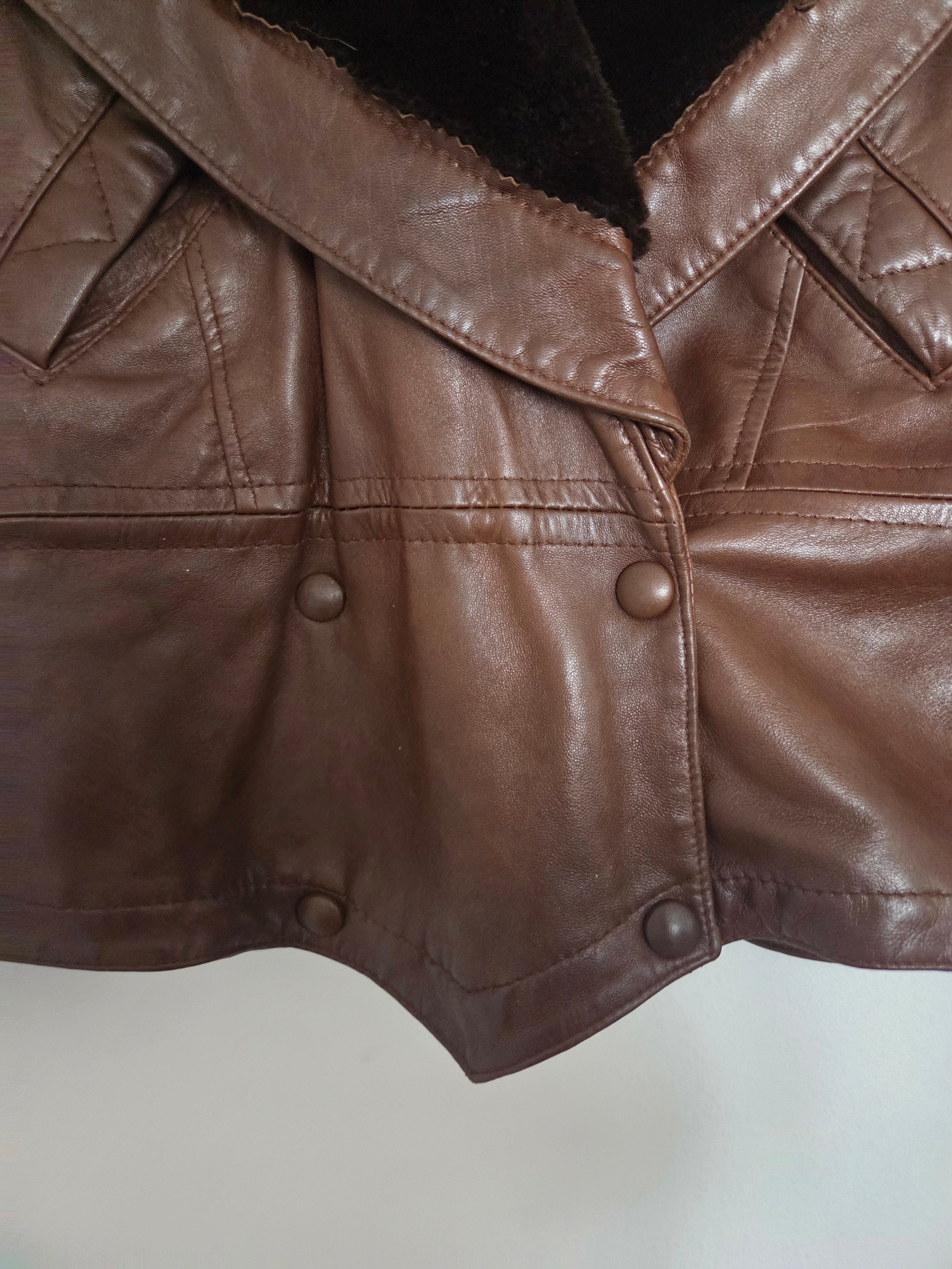 Veste en cuir 80's