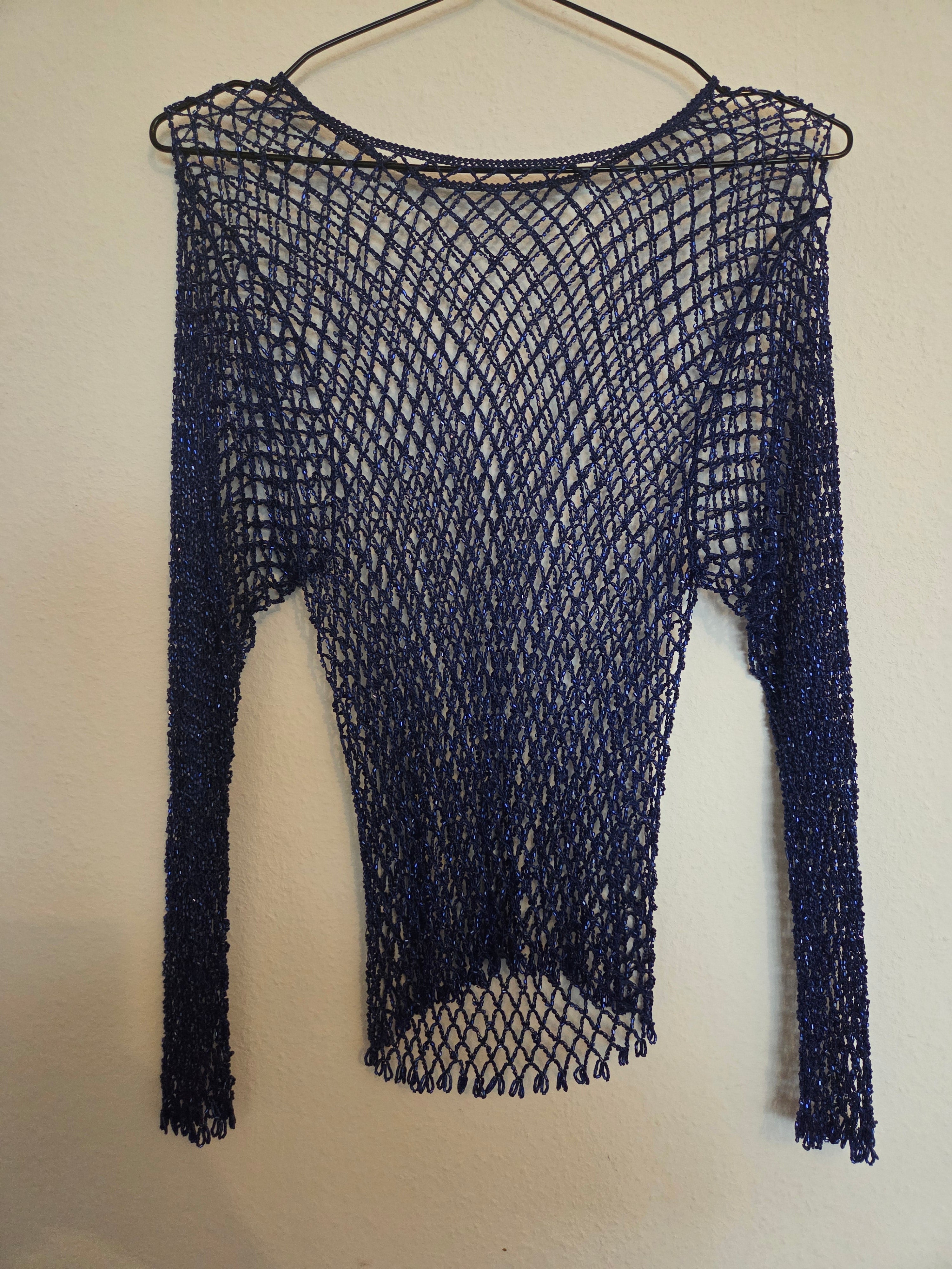 Haut perles vintage