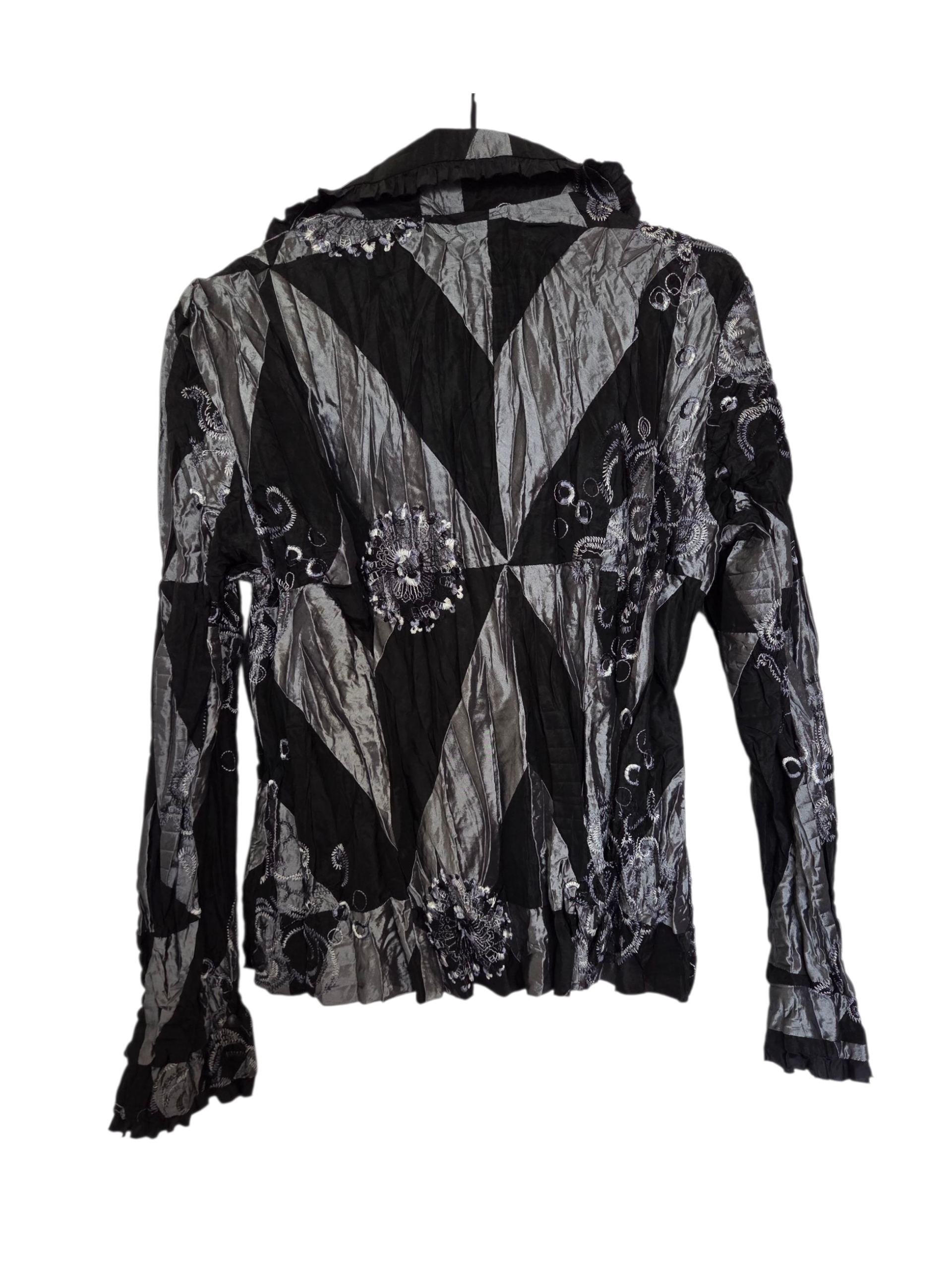 Veste argentée/ noire