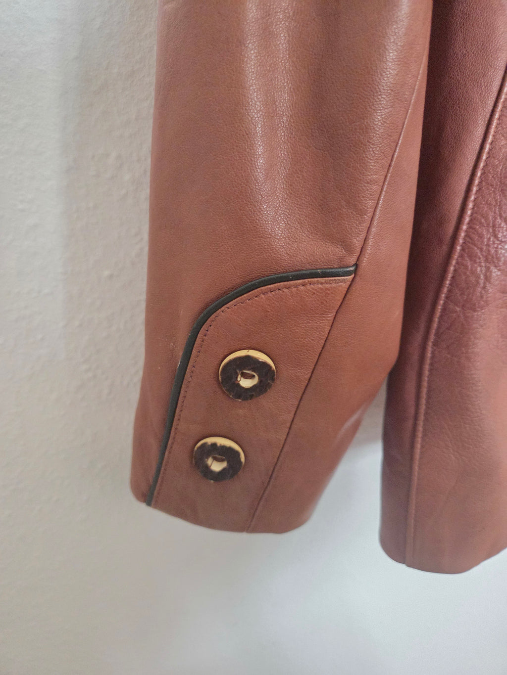 Veste en cuir vintage 80's