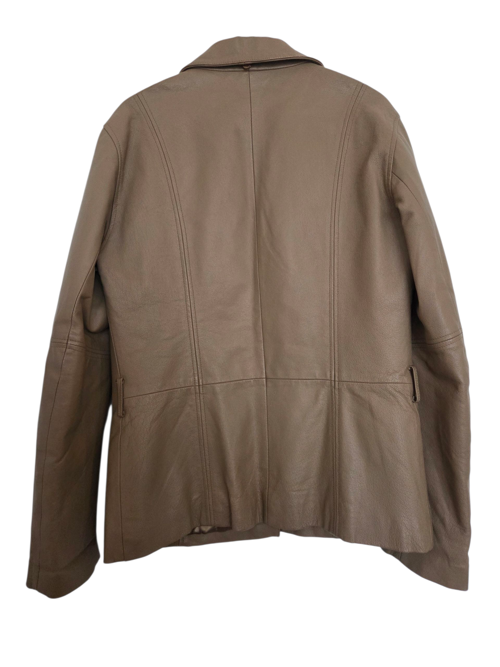 Veste en cuir véritable