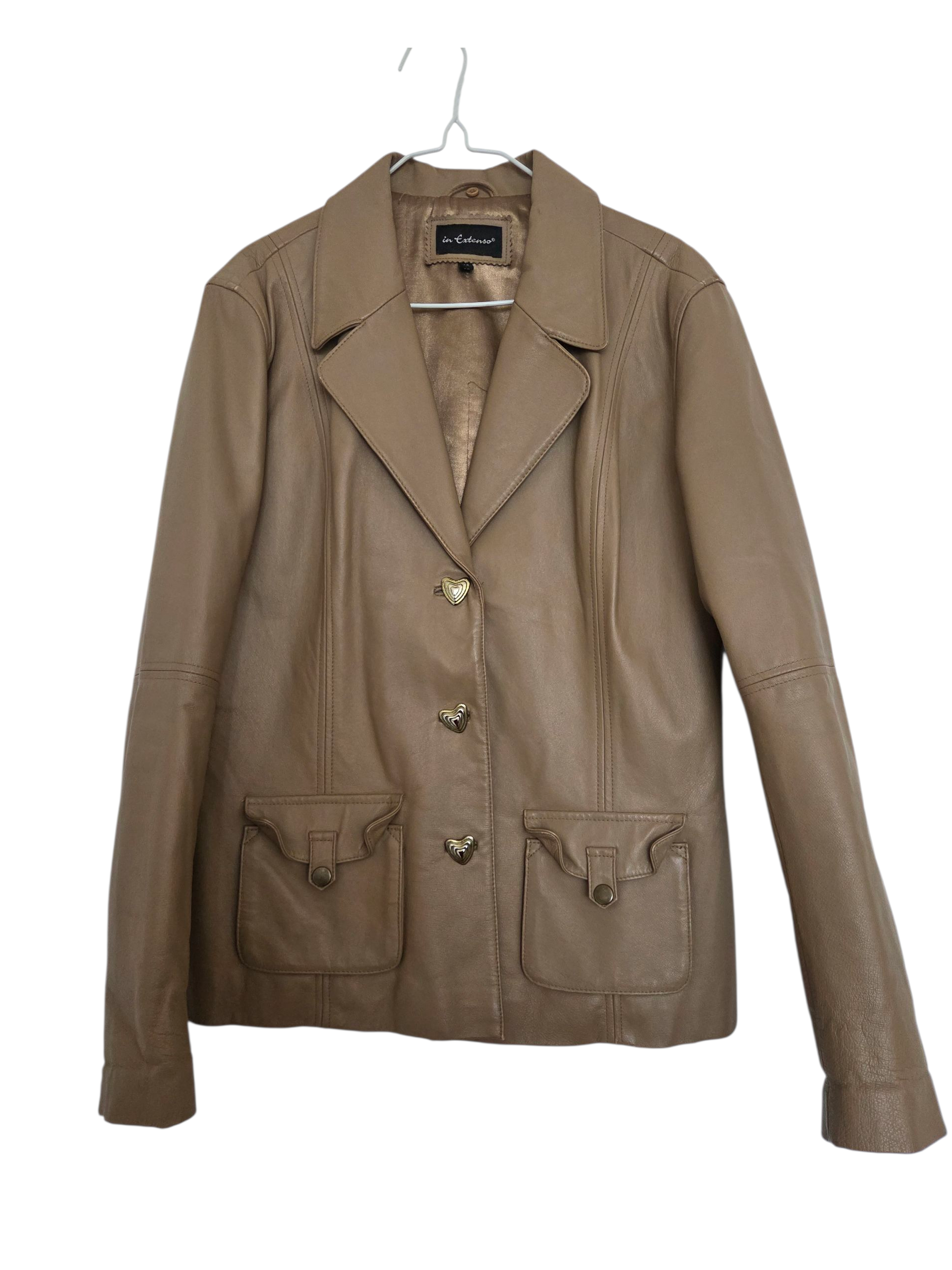 Veste en cuir véritable