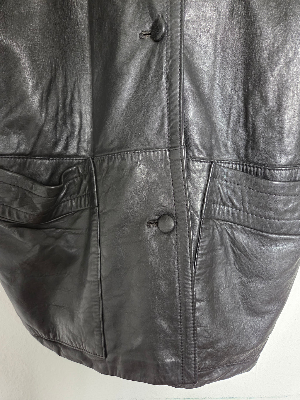 Veste en cuir Mixte