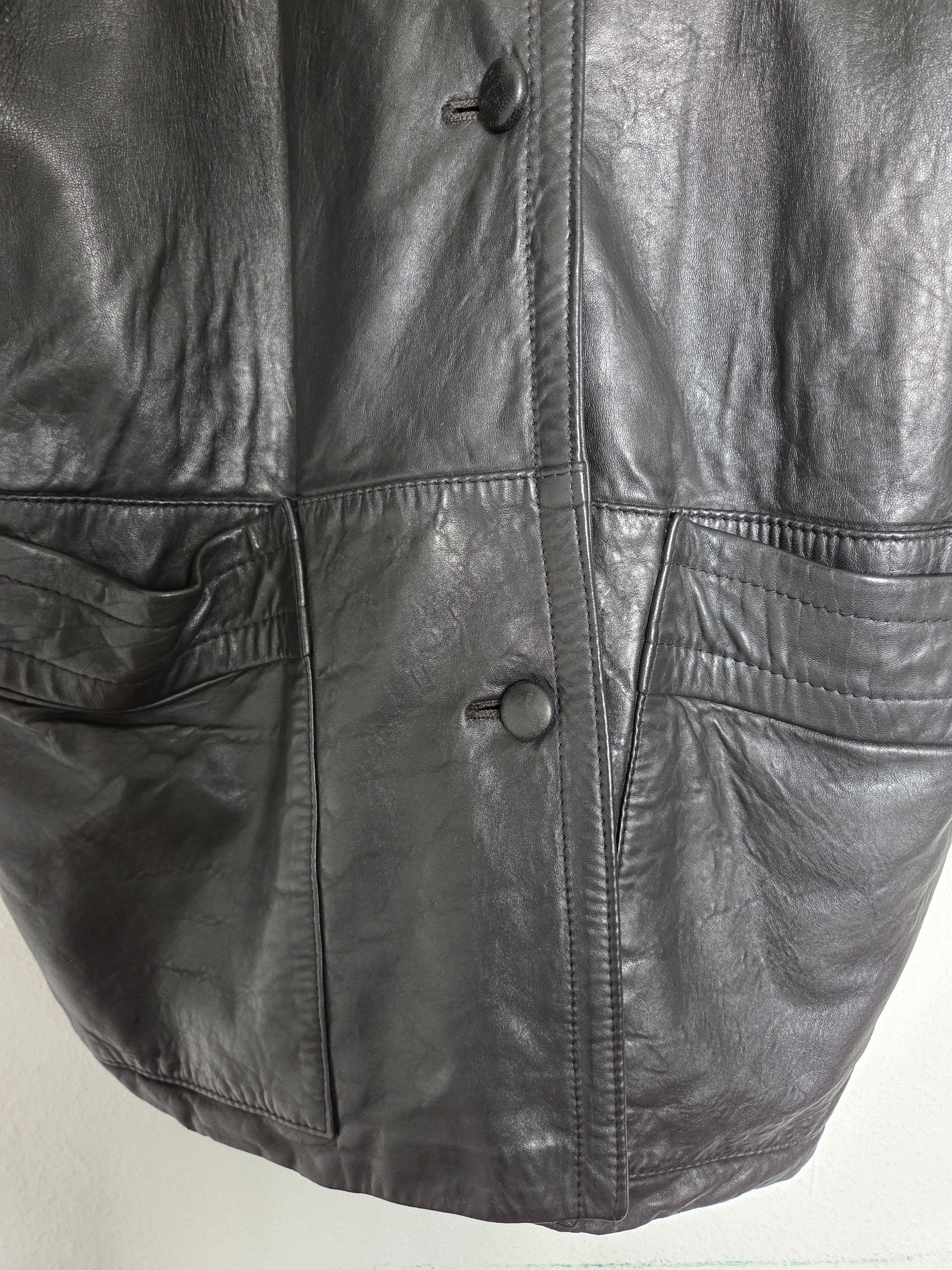 Veste en cuir Mixte