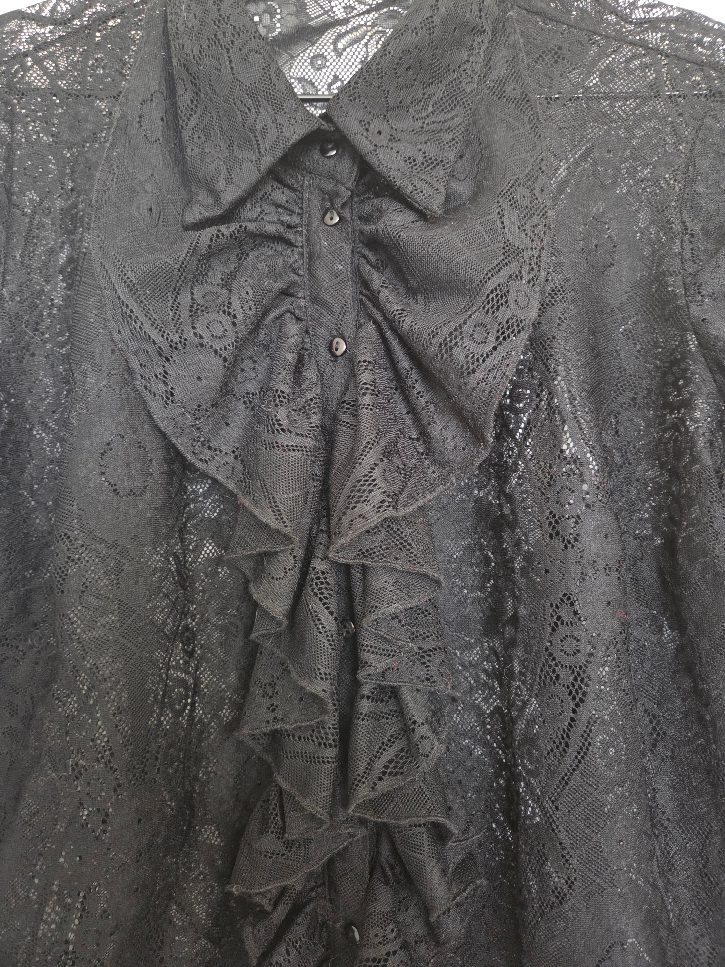 Chemise col froufrou