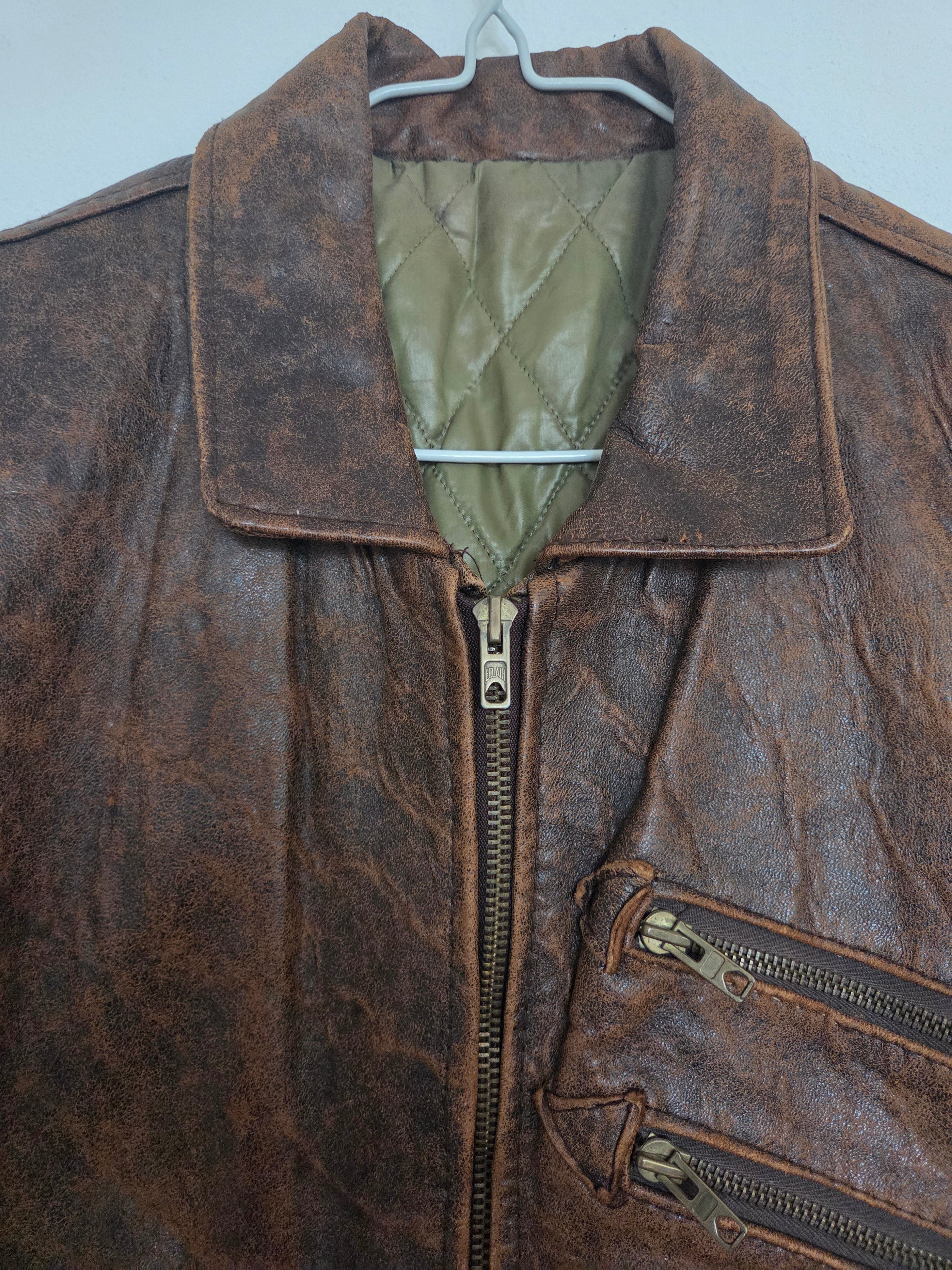 Veste sans manche cuir homme