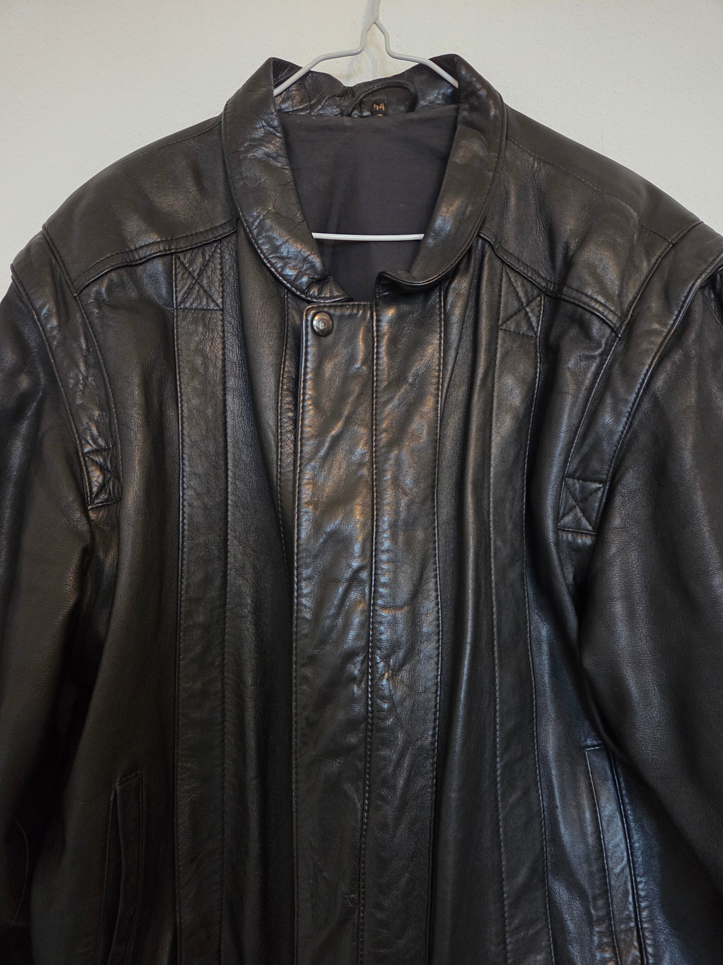 Veste en cuir véritable Homme
