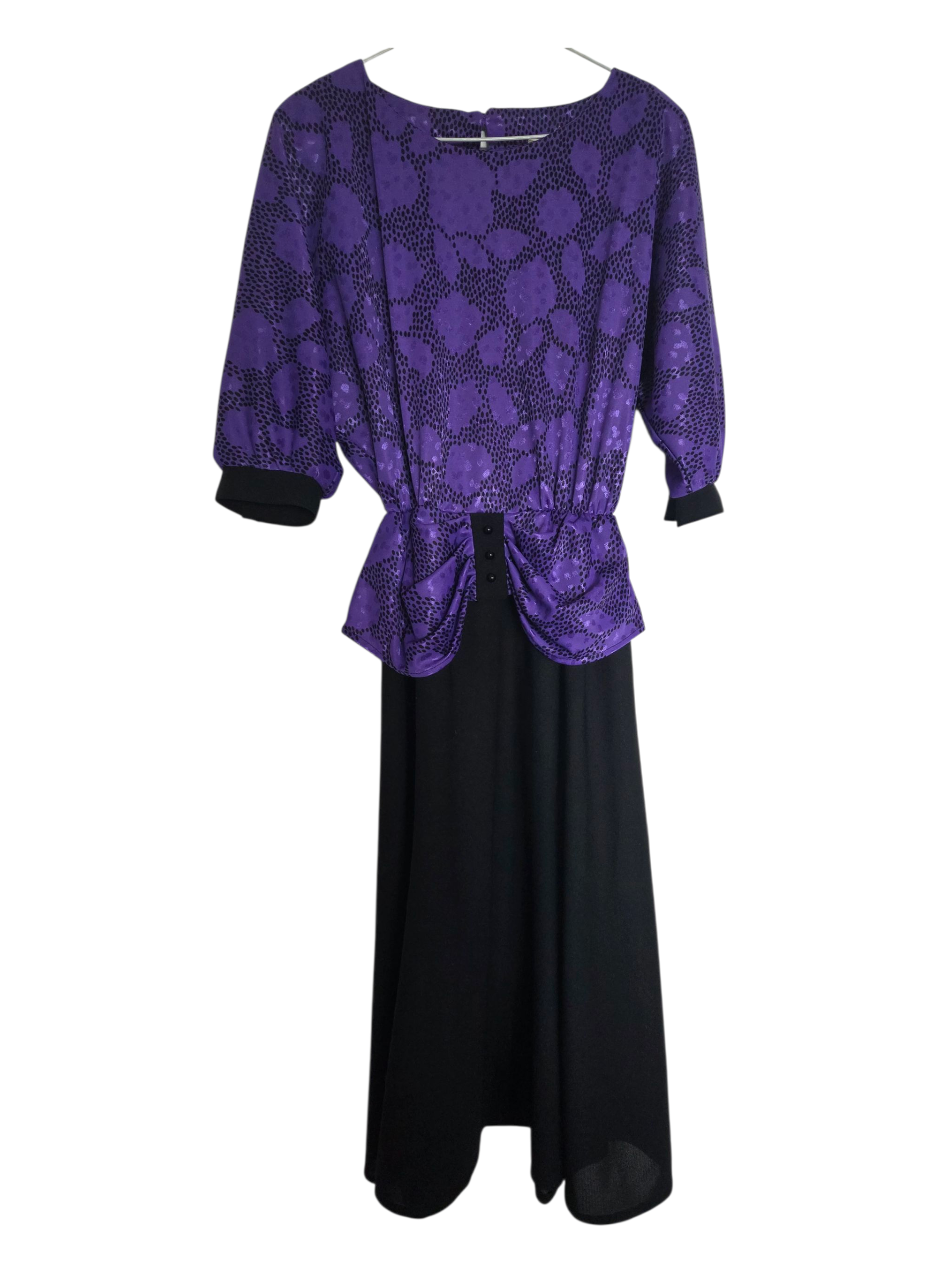 Robe péplum vintage