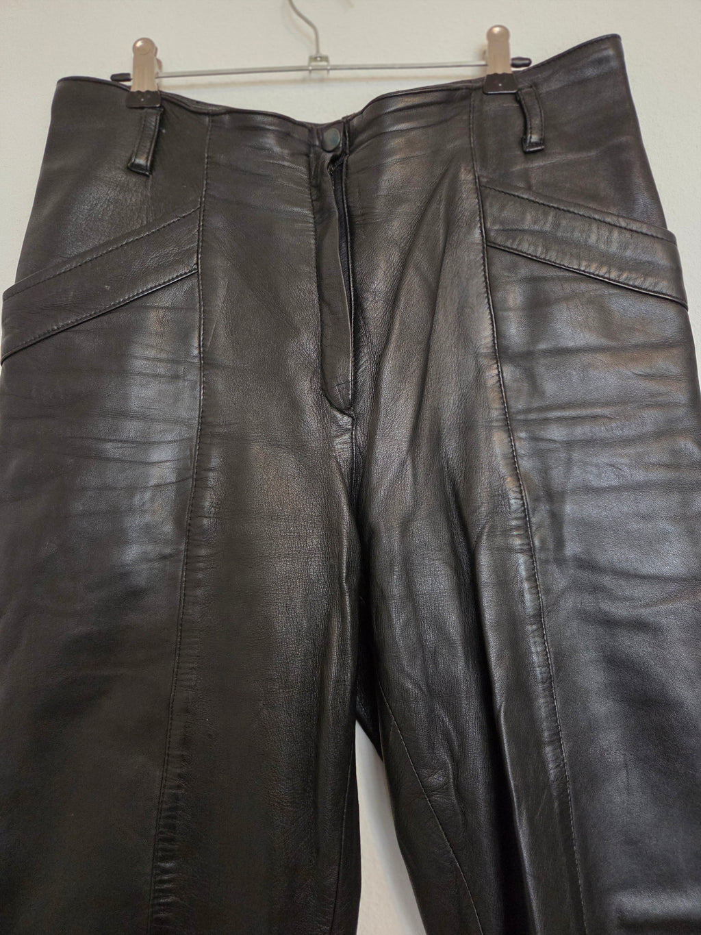 Pantalon cuir véritable