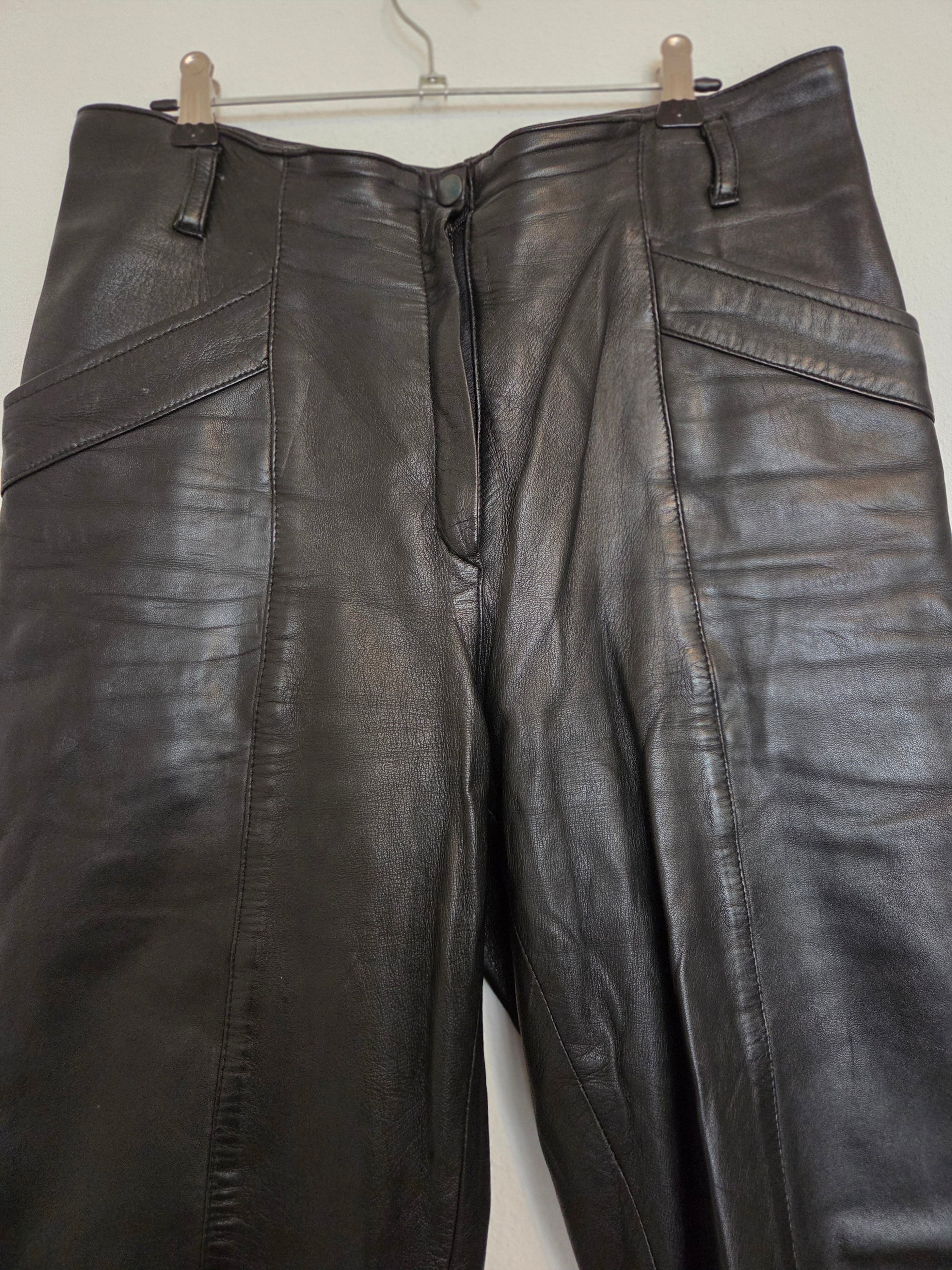 Pantalon cuir véritable