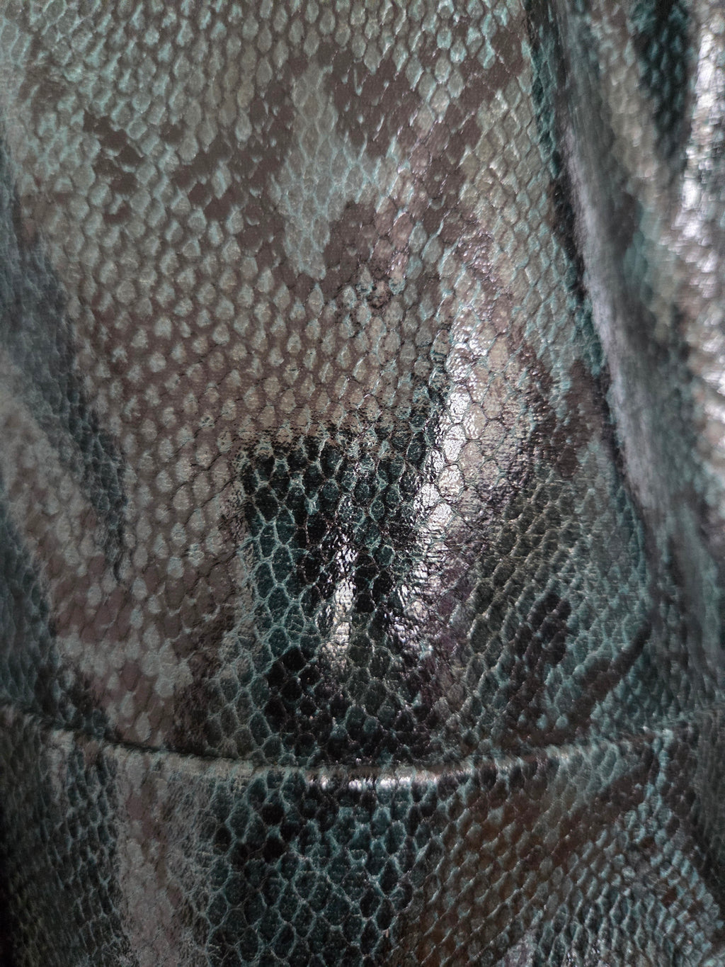 Veste longue similicuir