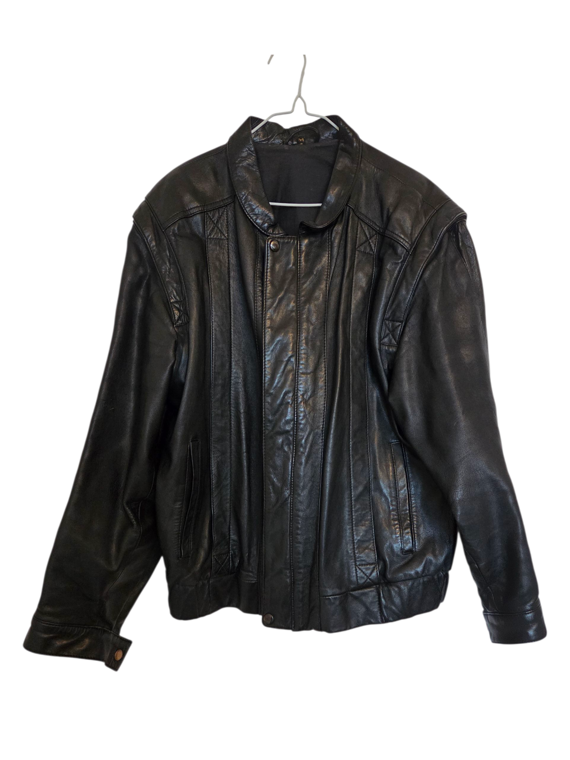 Veste en cuir véritable Homme