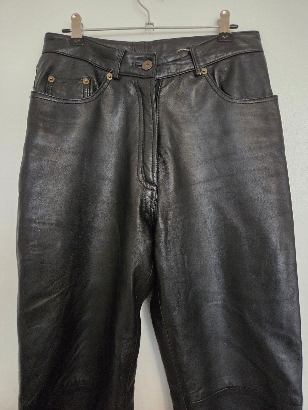 Pantalon cuir véritable