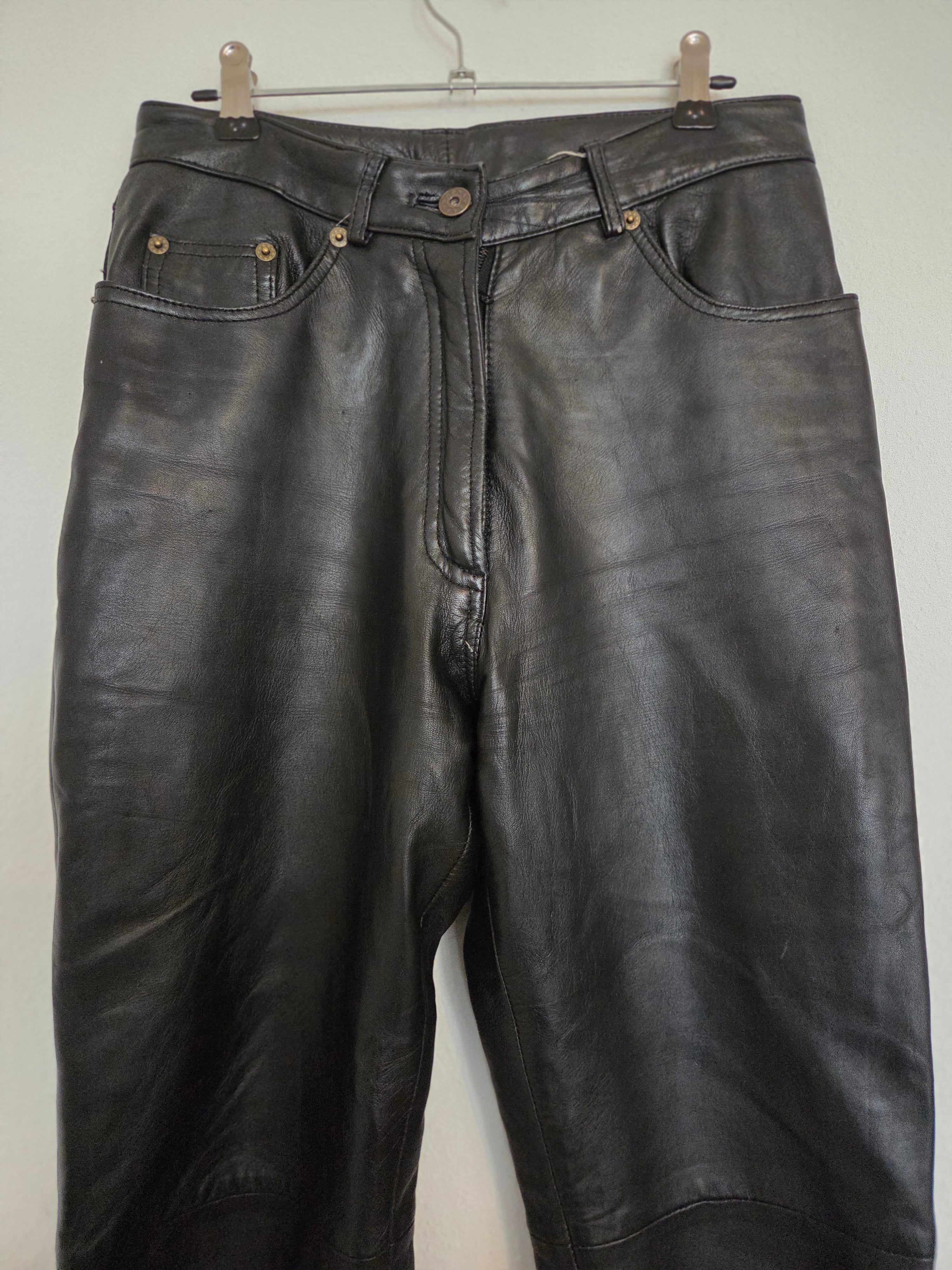Pantalon cuir véritable