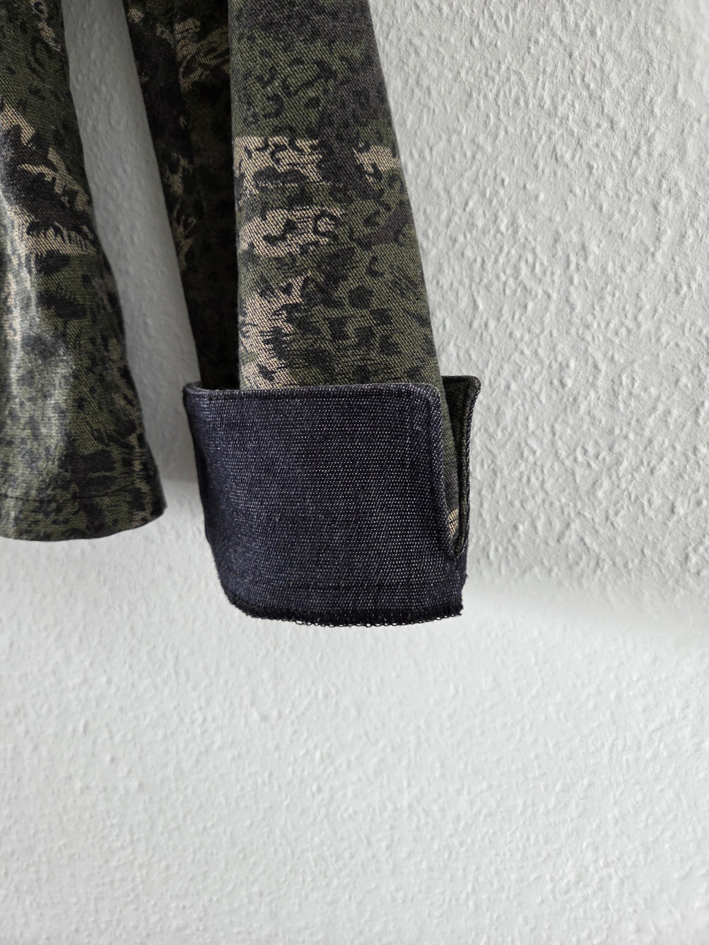 Veste en jeans léopard