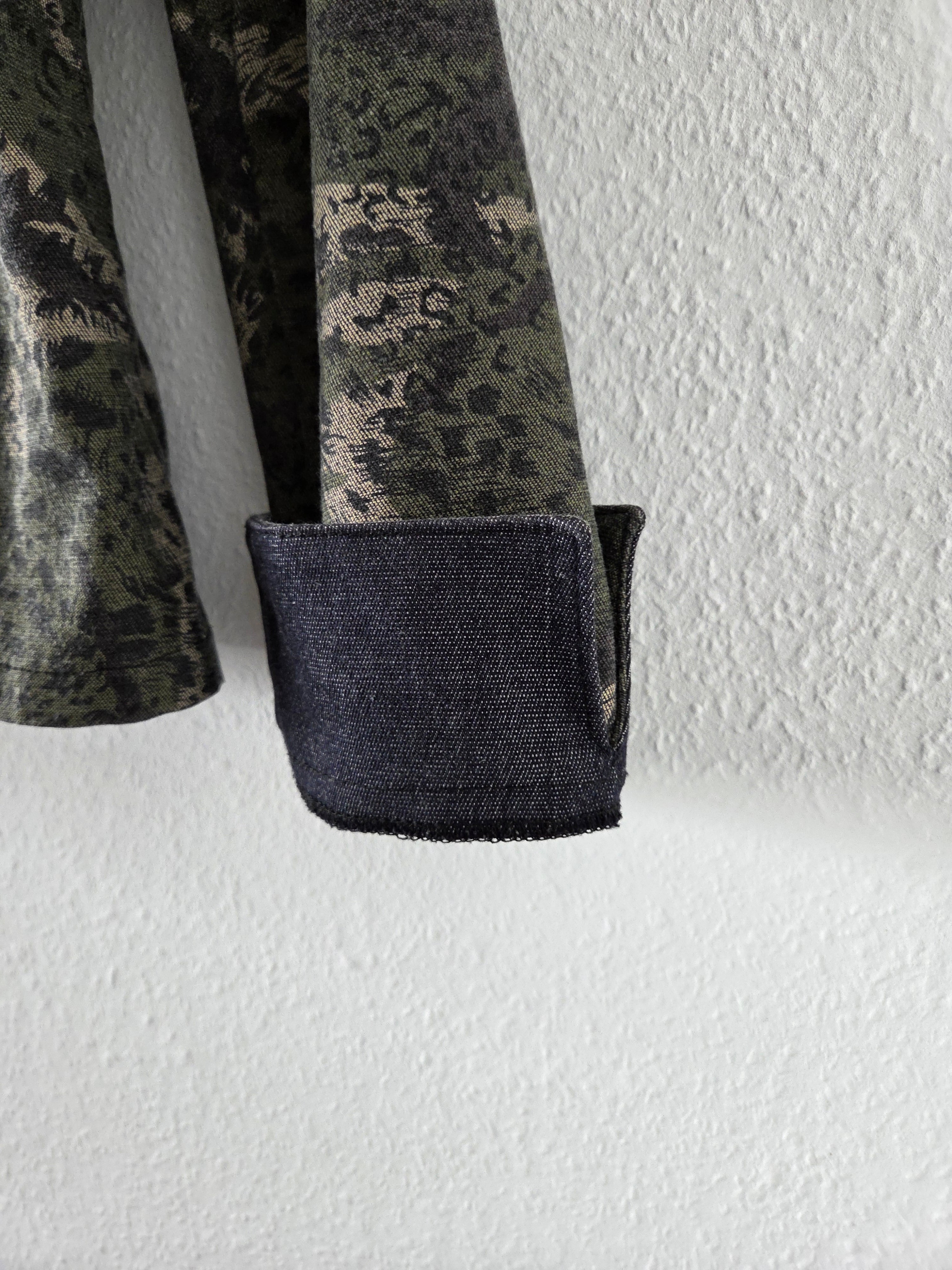 Veste en jeans léopard