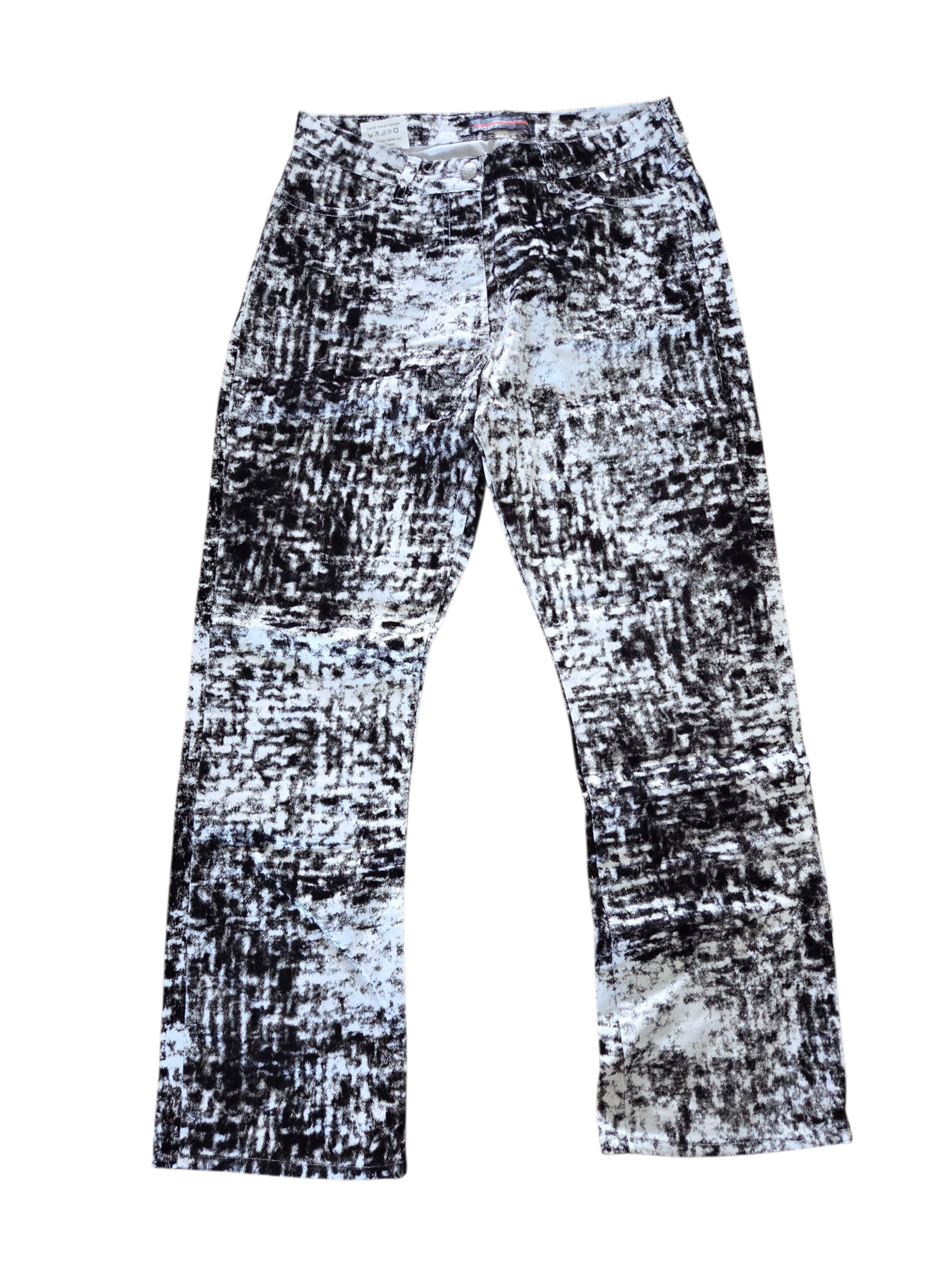Pantalon taille haute velours