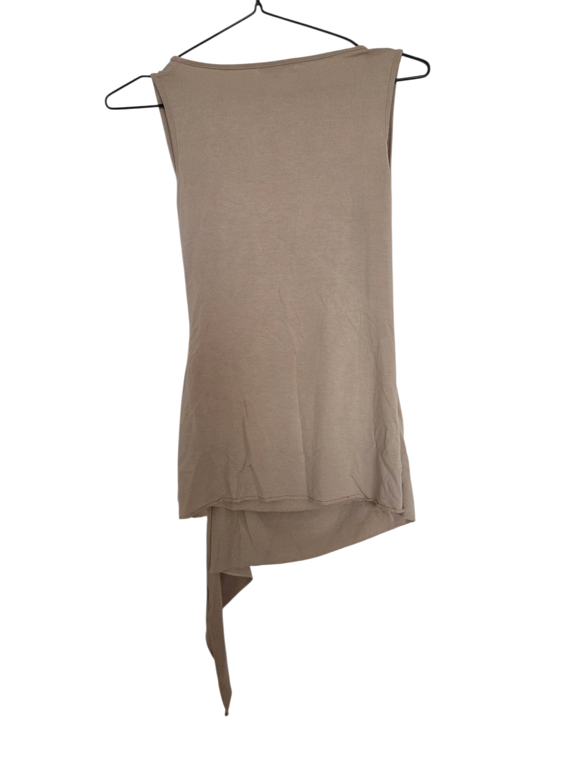 Top beige asymétrique