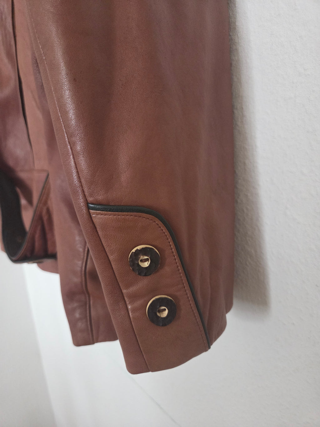 Veste en cuir vintage 80's