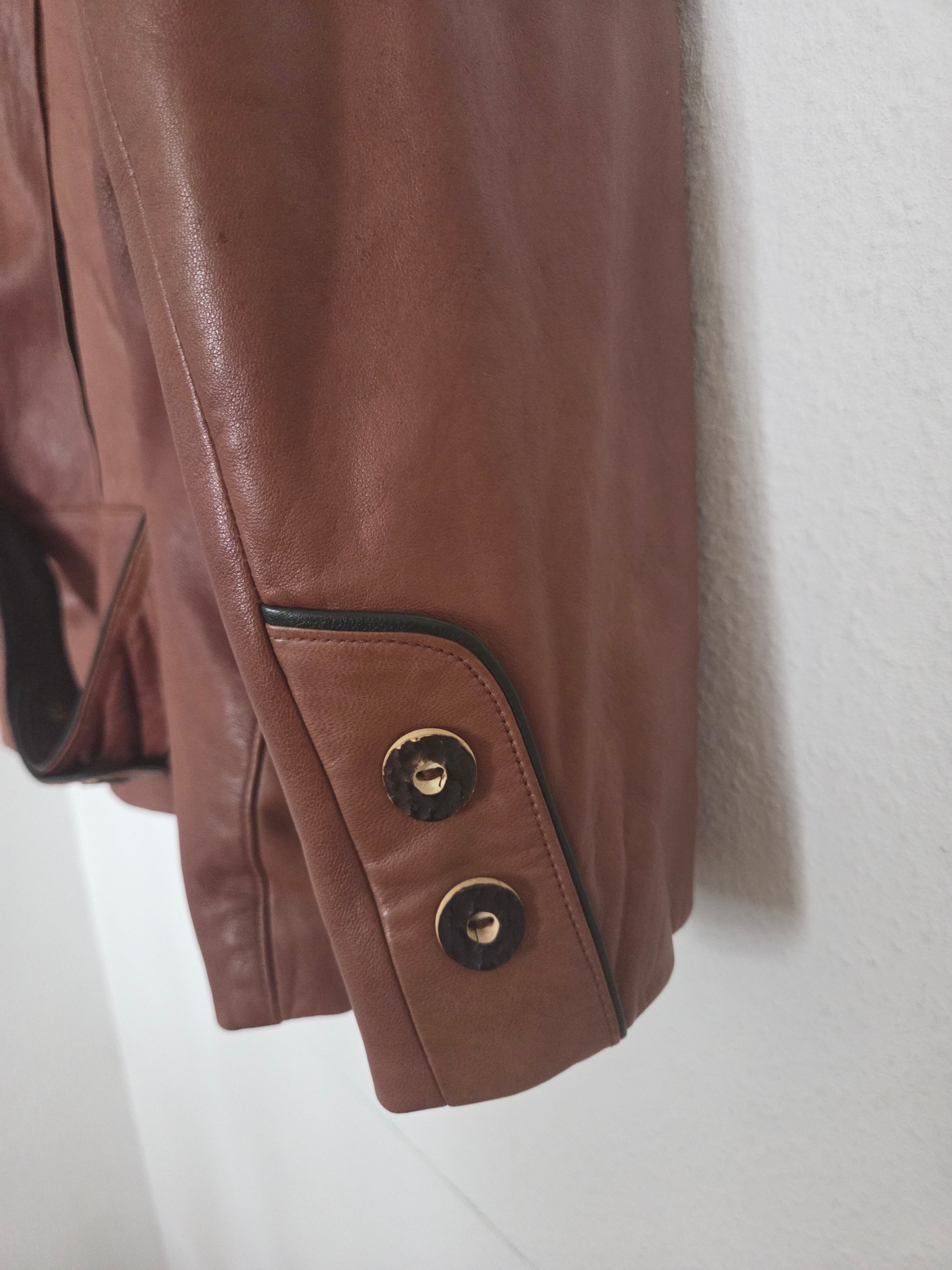 Veste en cuir vintage 80's