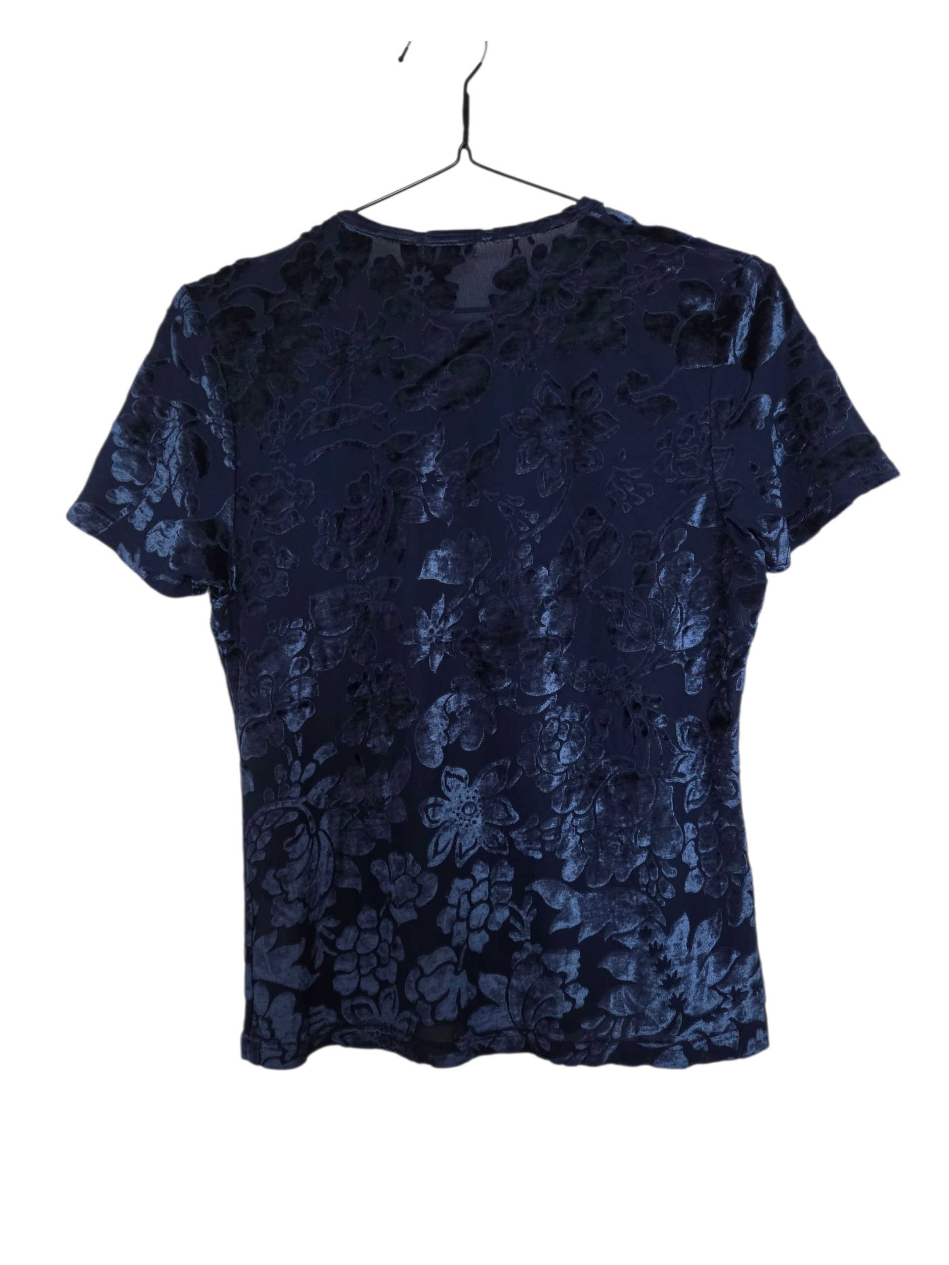 T-shirt bleu velours