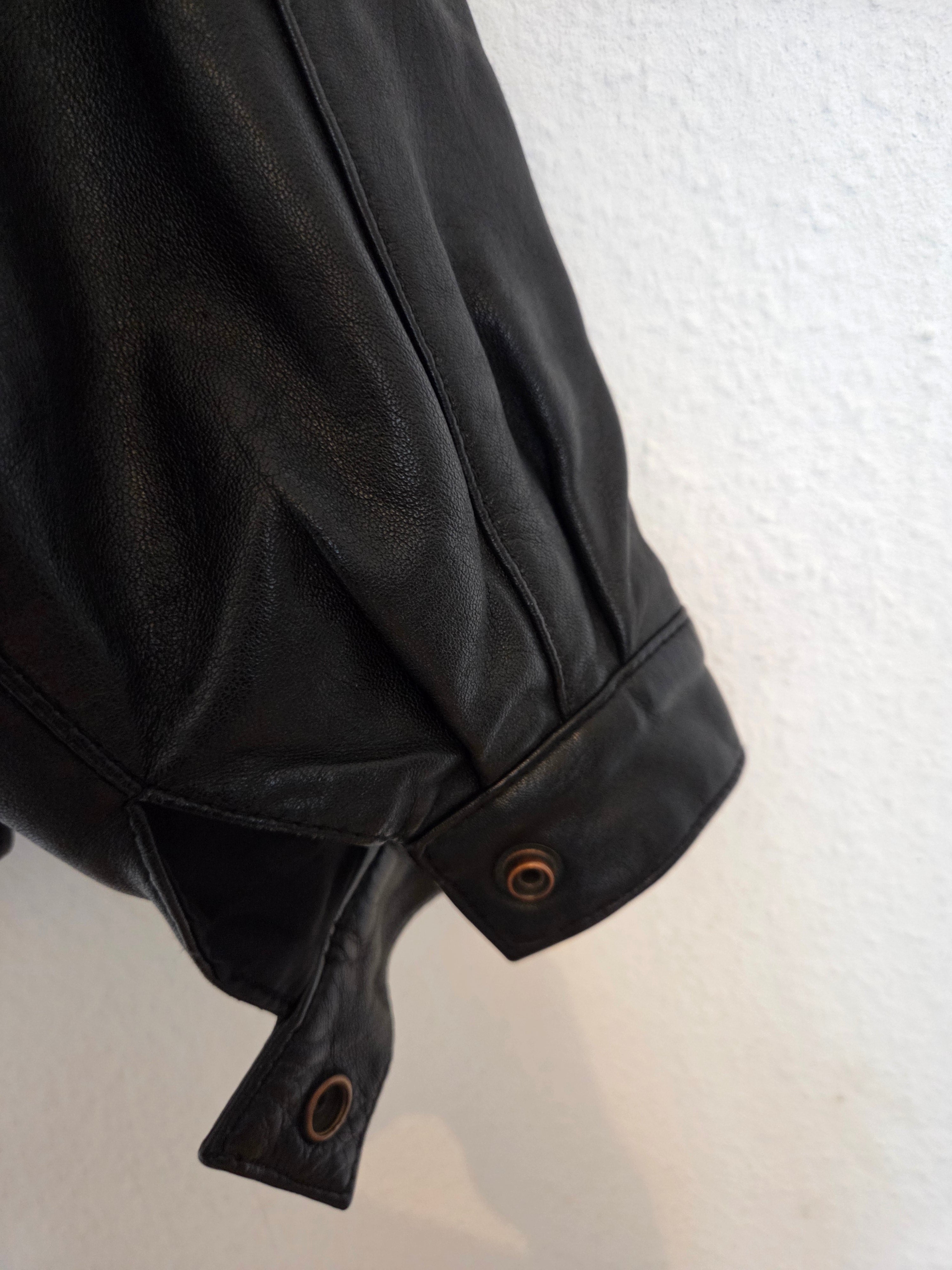 Veste en cuir véritable Homme
