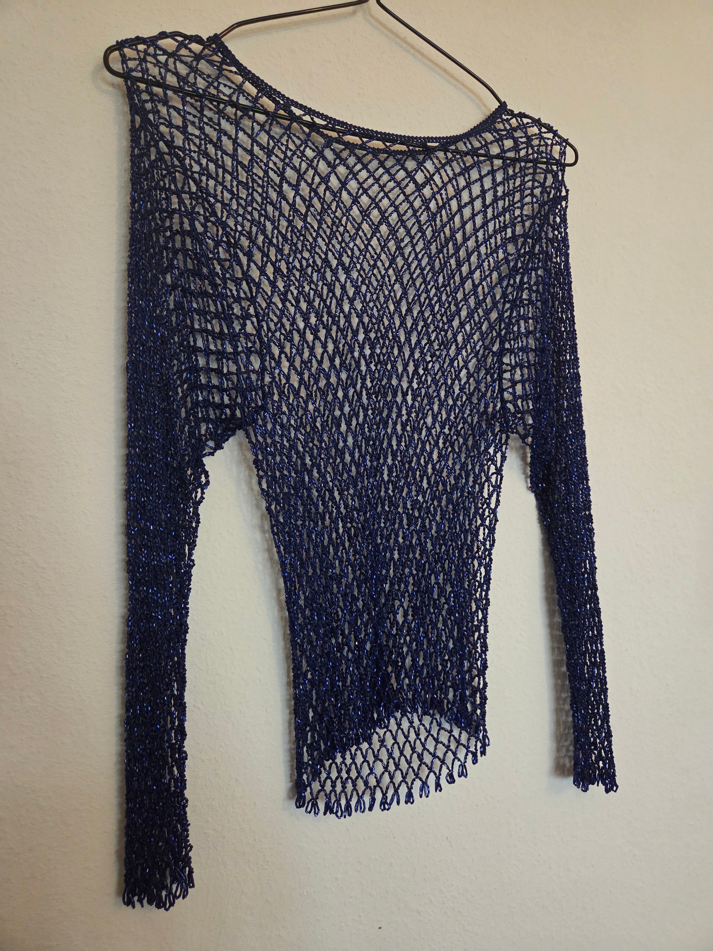 Haut perles vintage