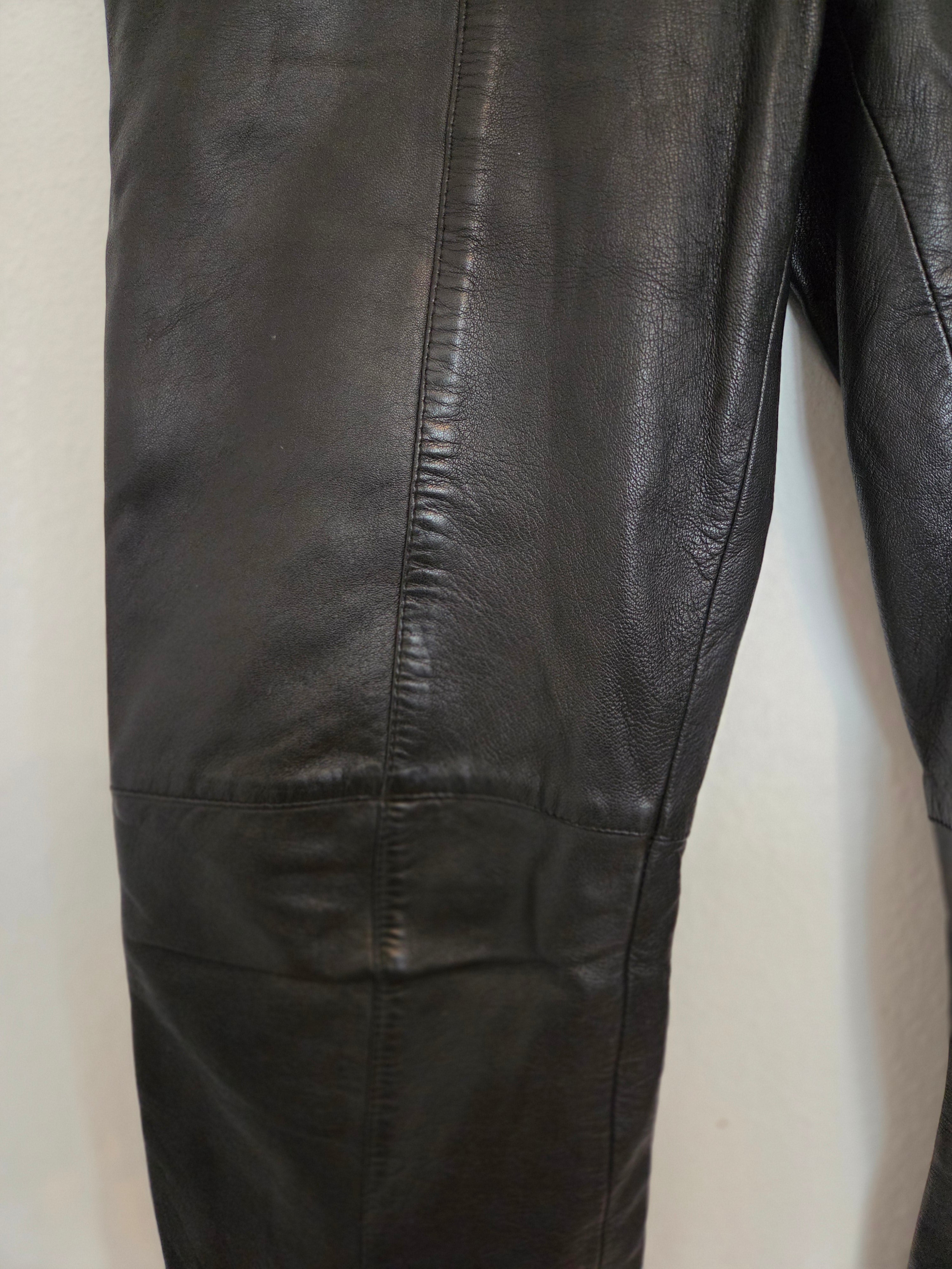 Pantalon cuir véritable