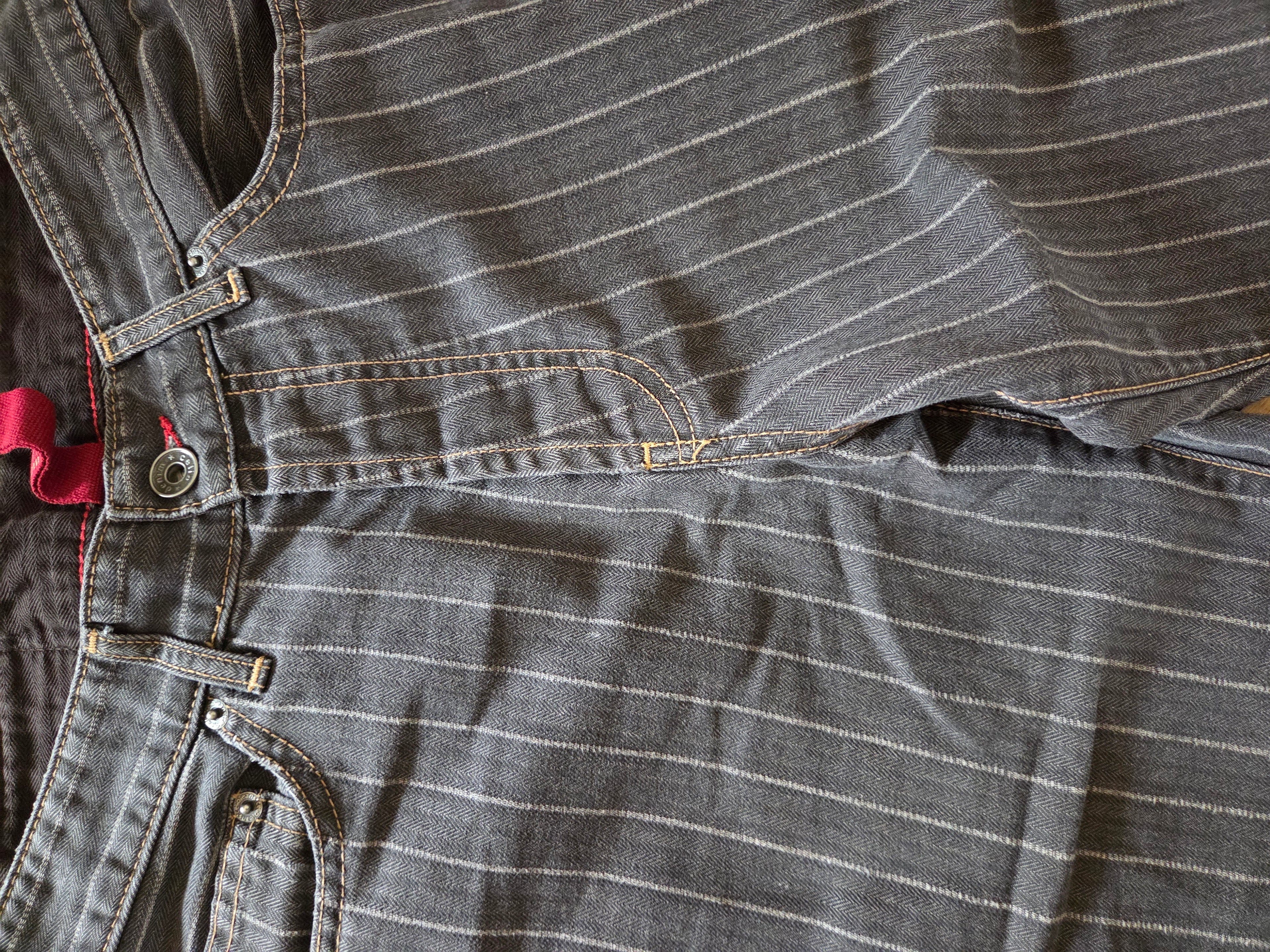 Jeans rayures Mixte