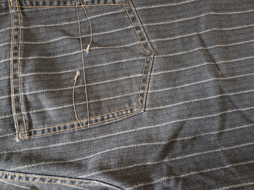 Jeans rayures Mixte