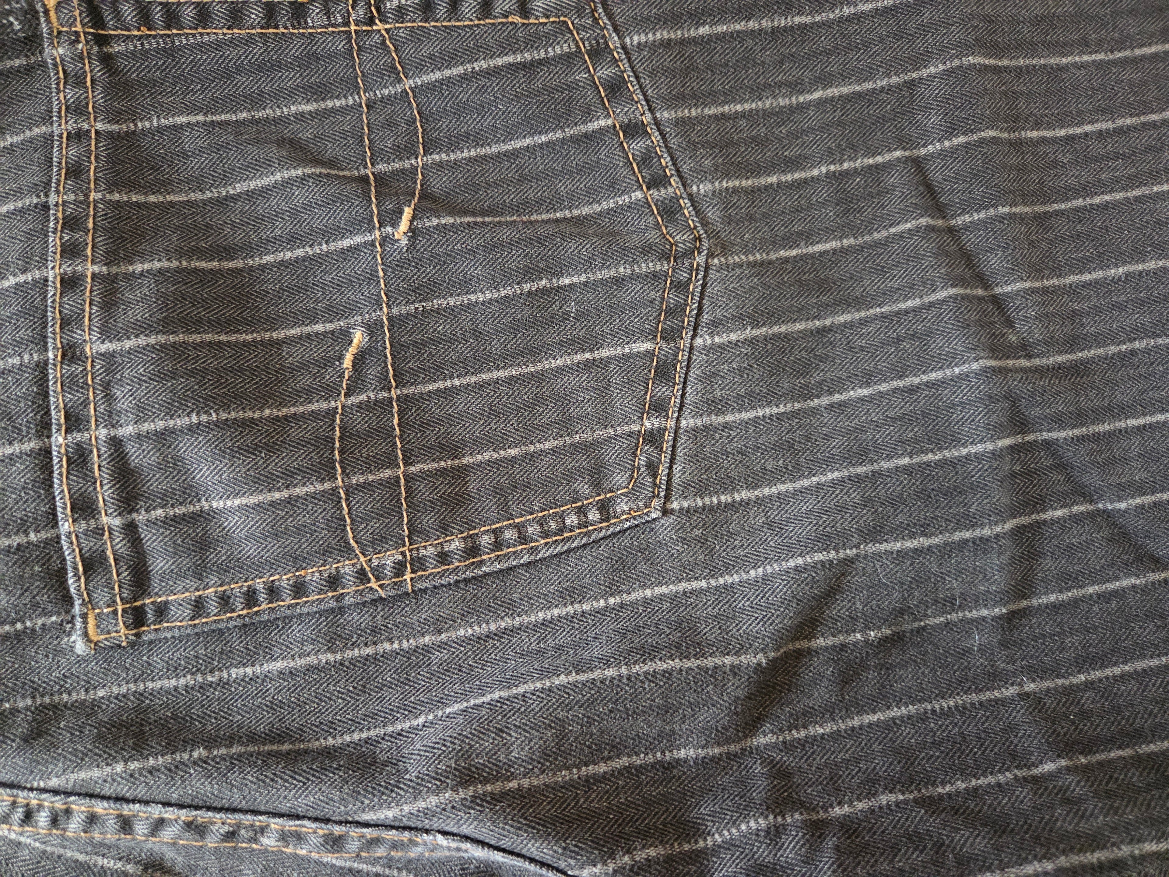 Jeans rayures Mixte