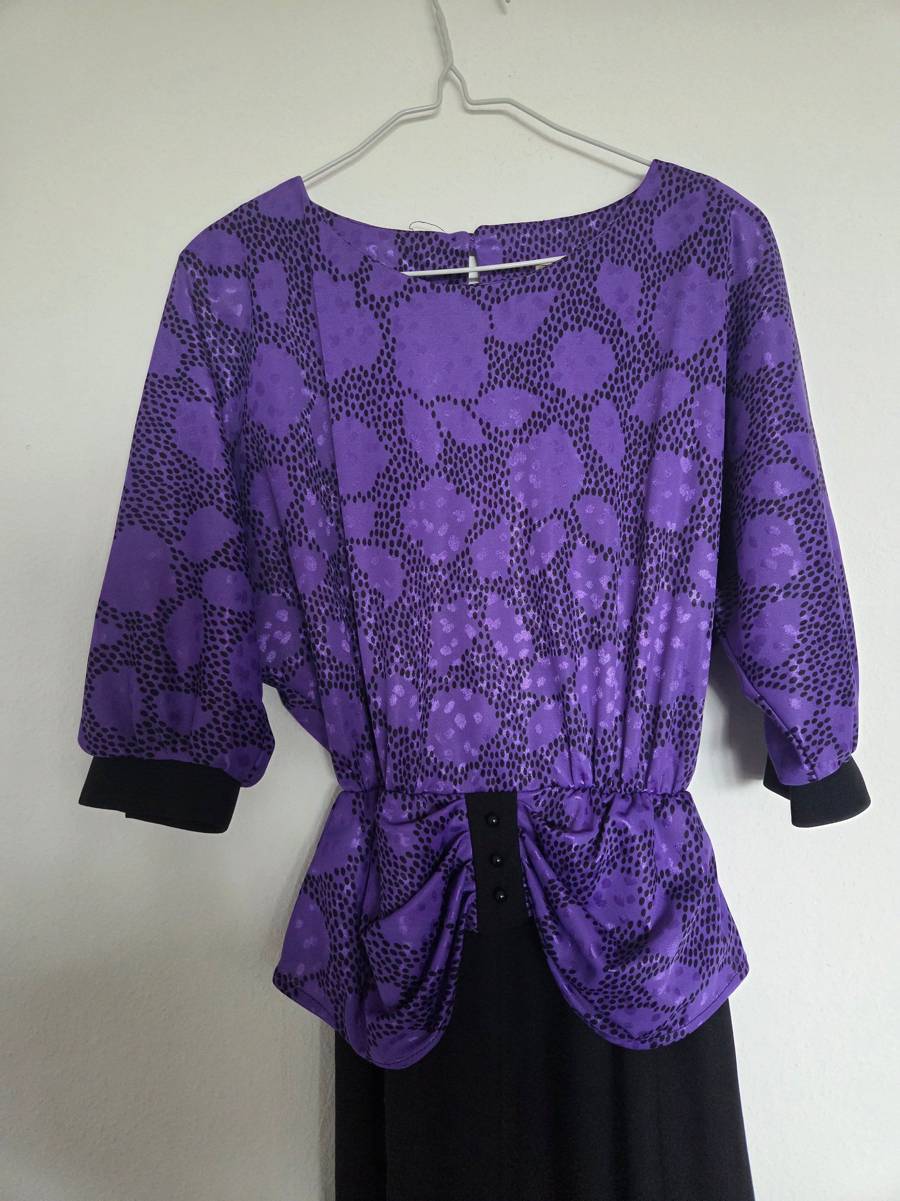 Robe péplum vintage