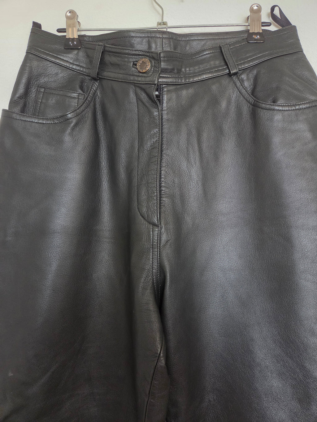 Pantalon cuir véritable vintage