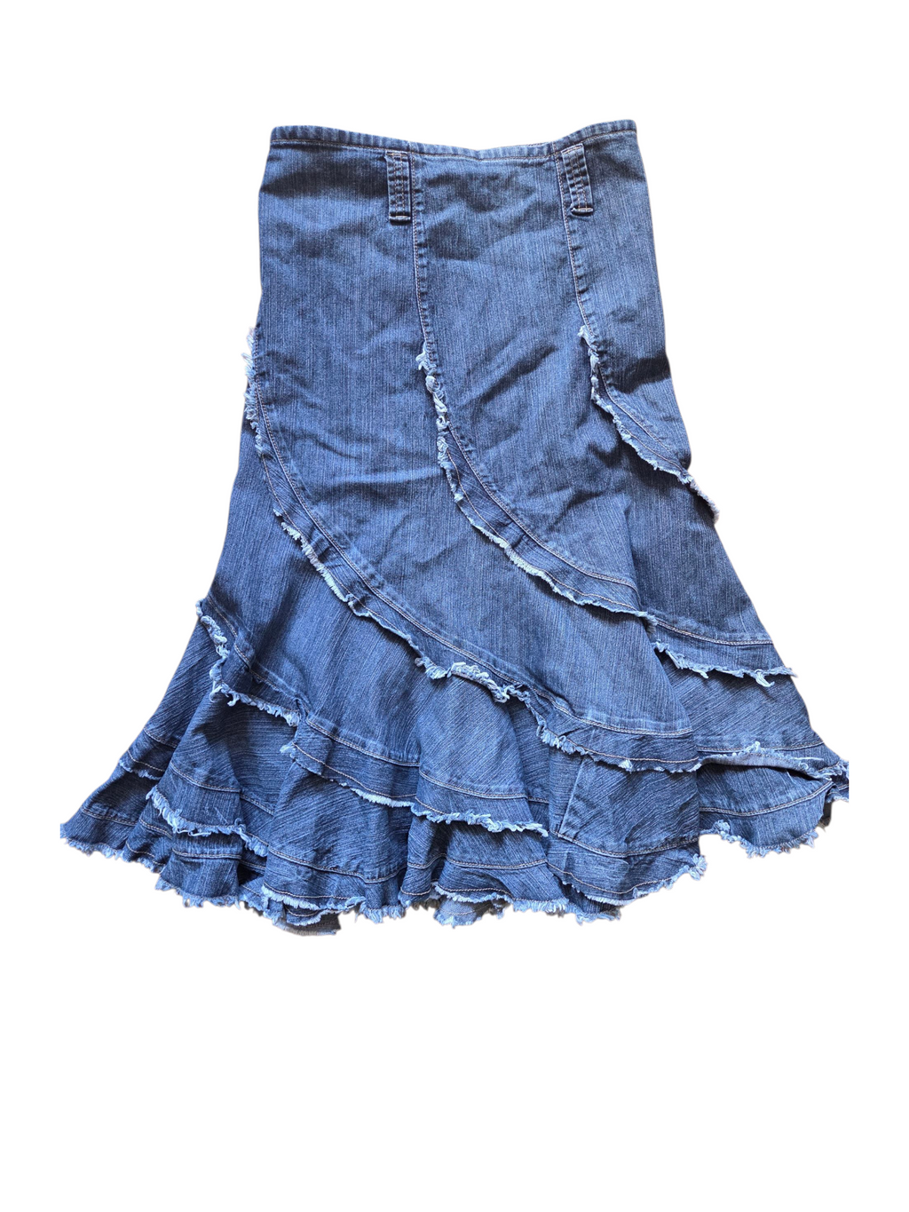 Jupe mi-longue taille haute
