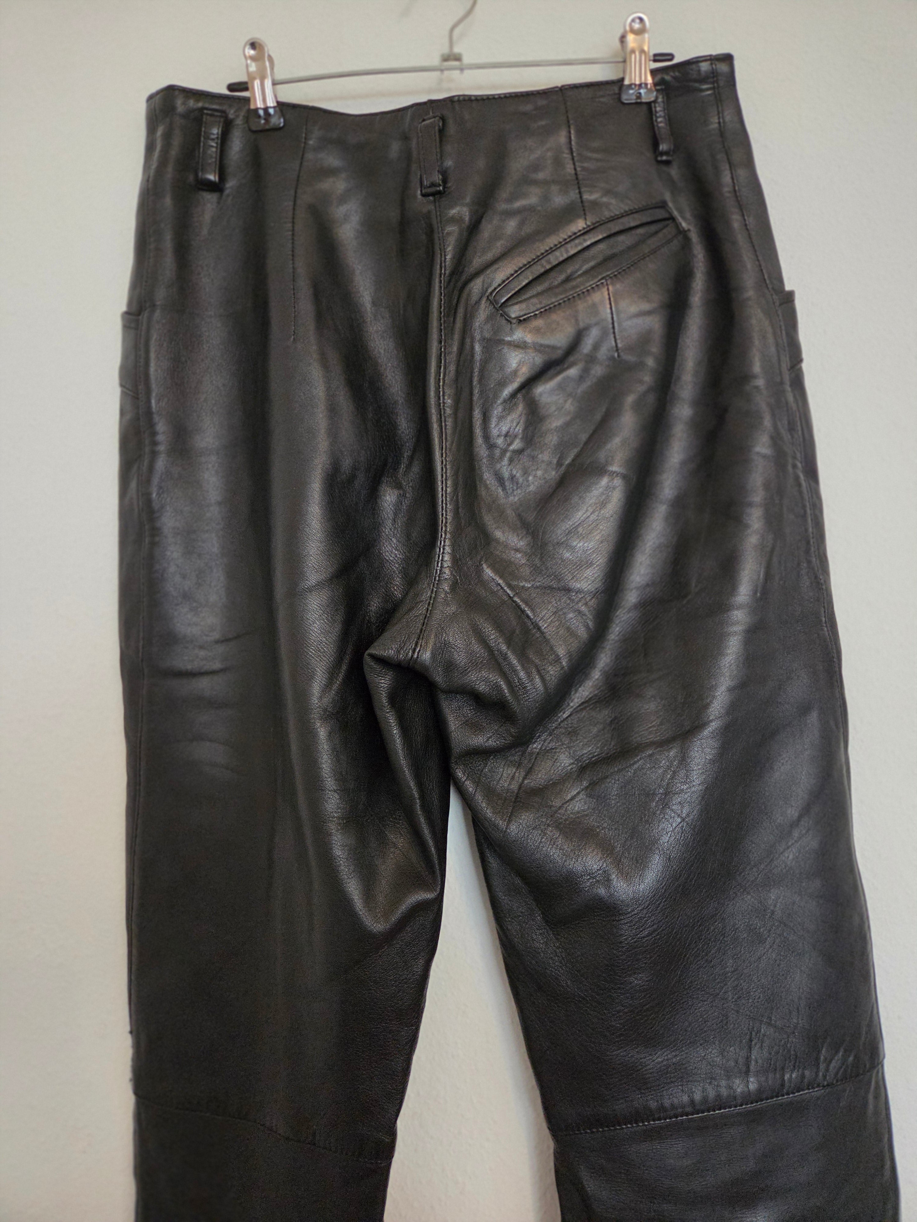 Pantalon cuir véritable