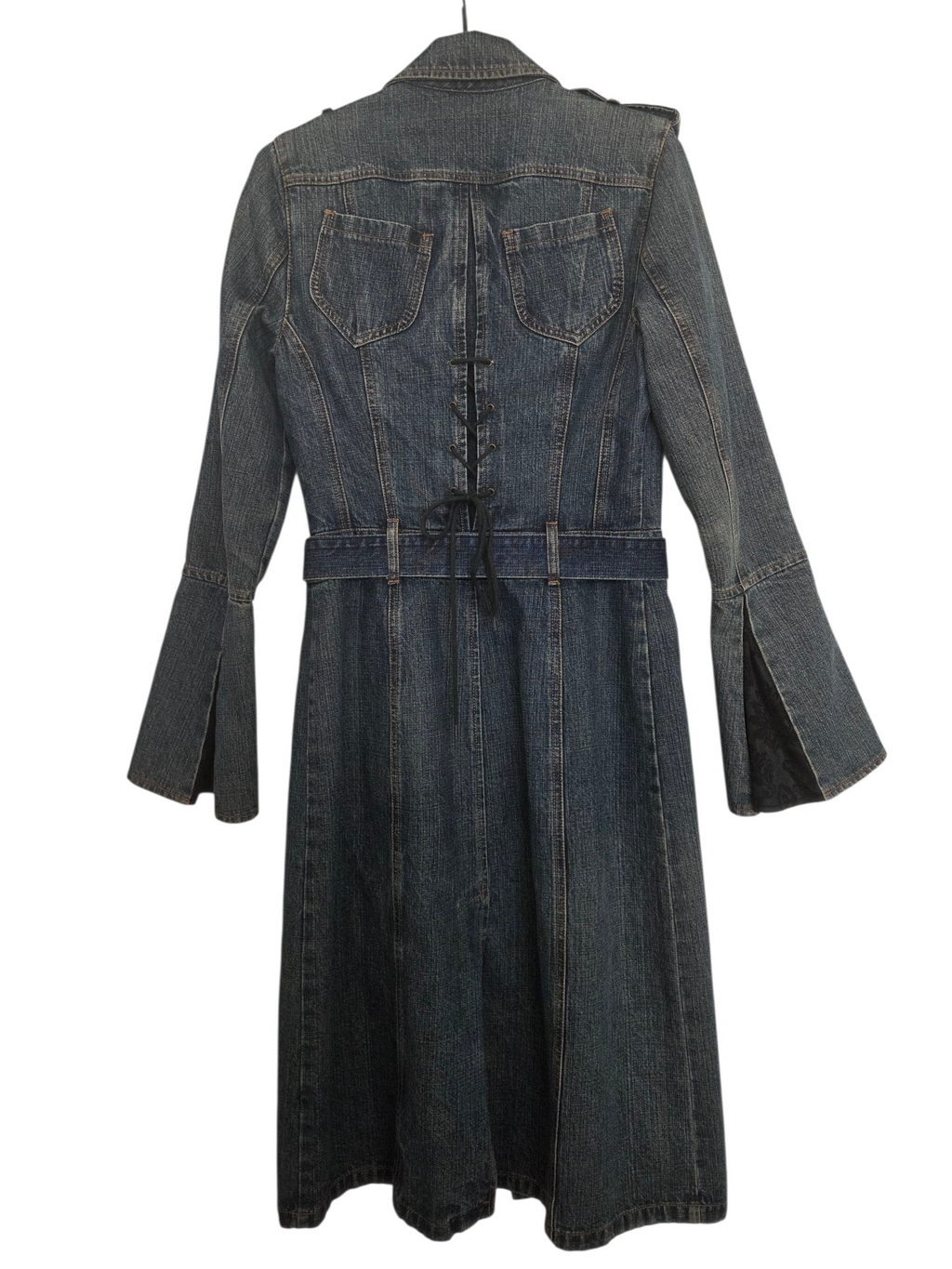 Veste en jean longue y2k