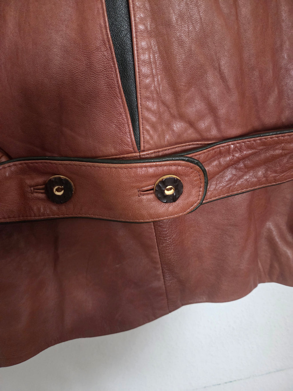 Veste en cuir vintage 80's