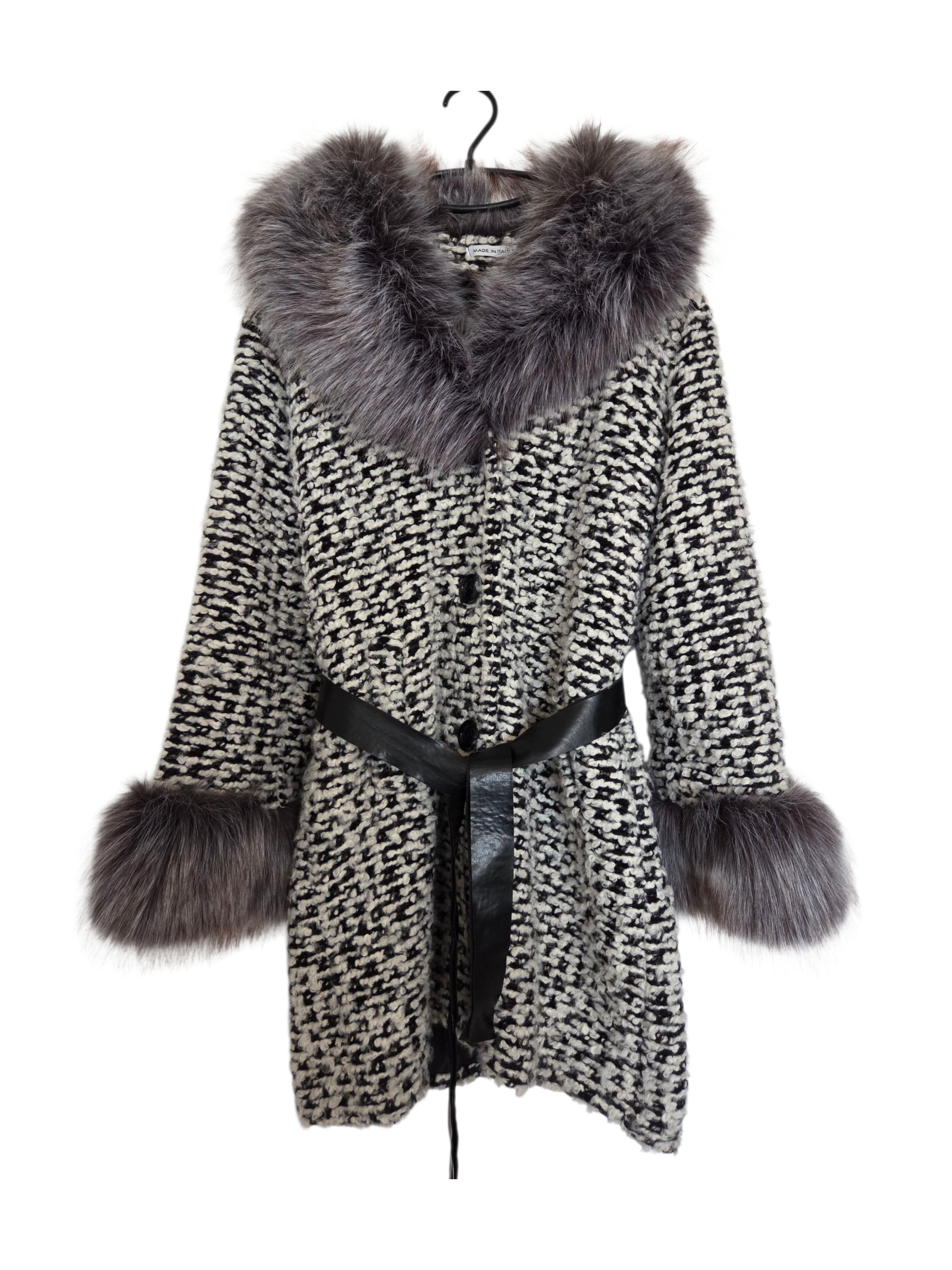 Veste fourrure hiver