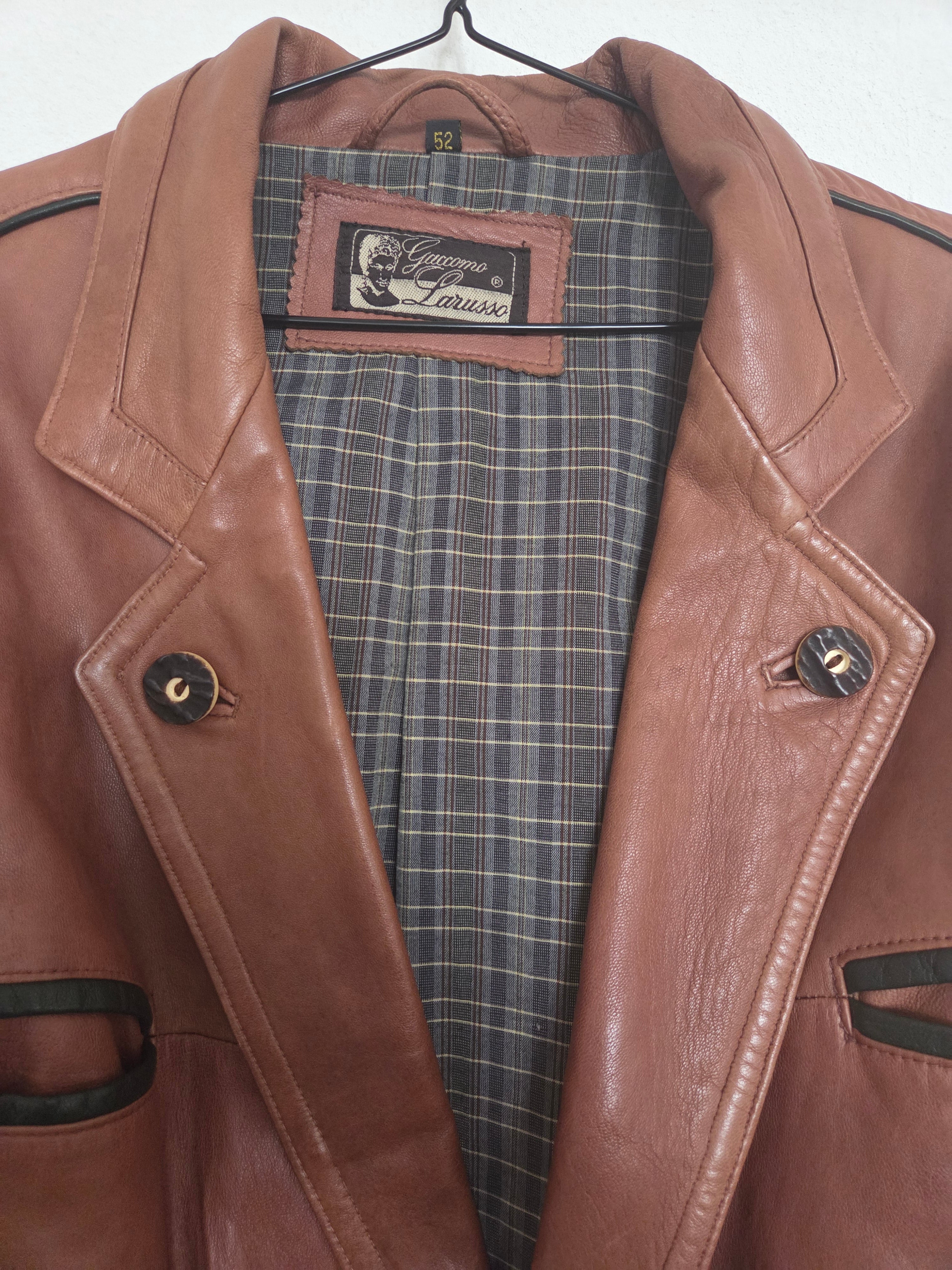 Veste en cuir vintage 80's