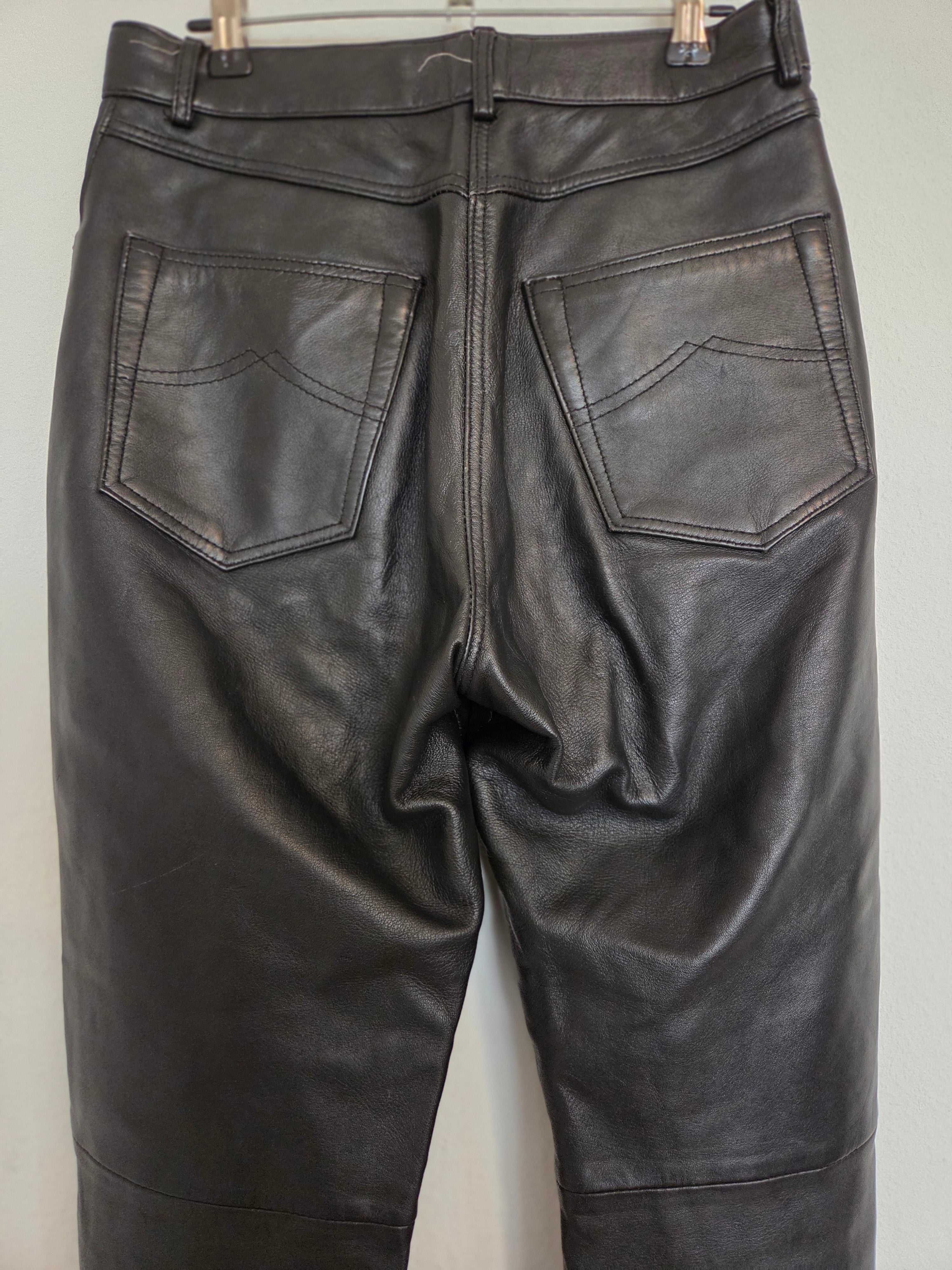 Pantalon cuir véritable