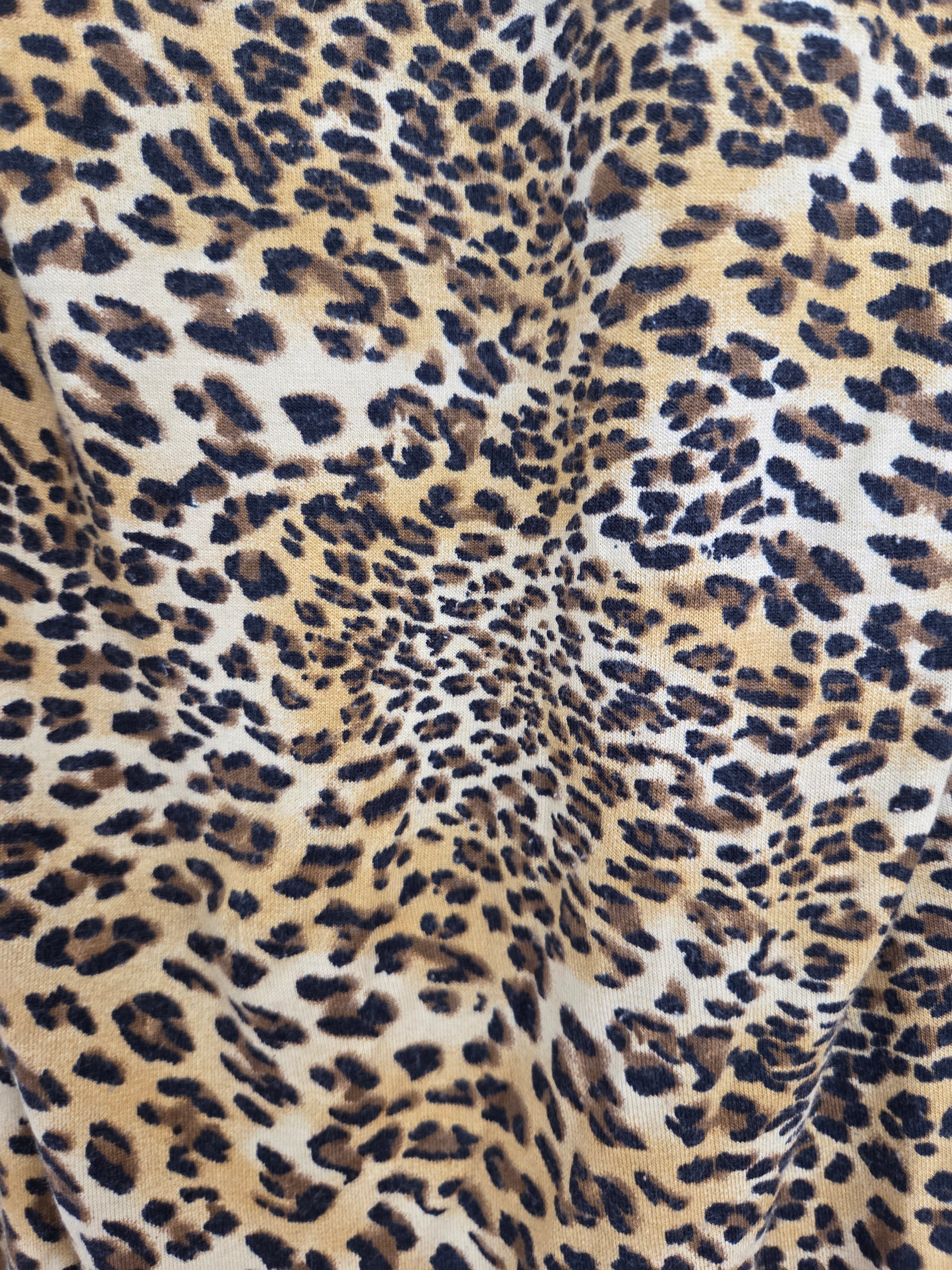 Robe courte léopard