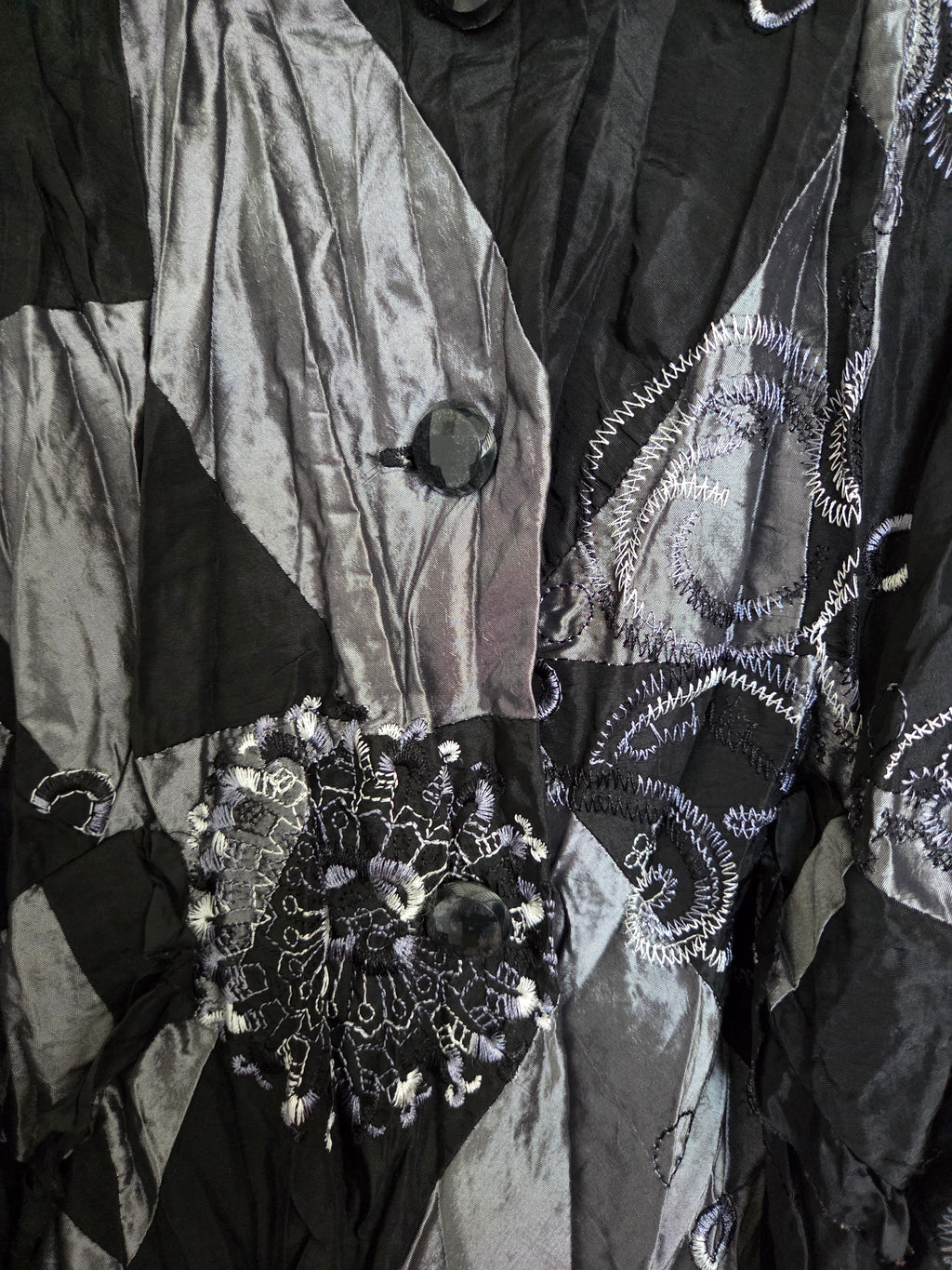 Veste argentée/ noire