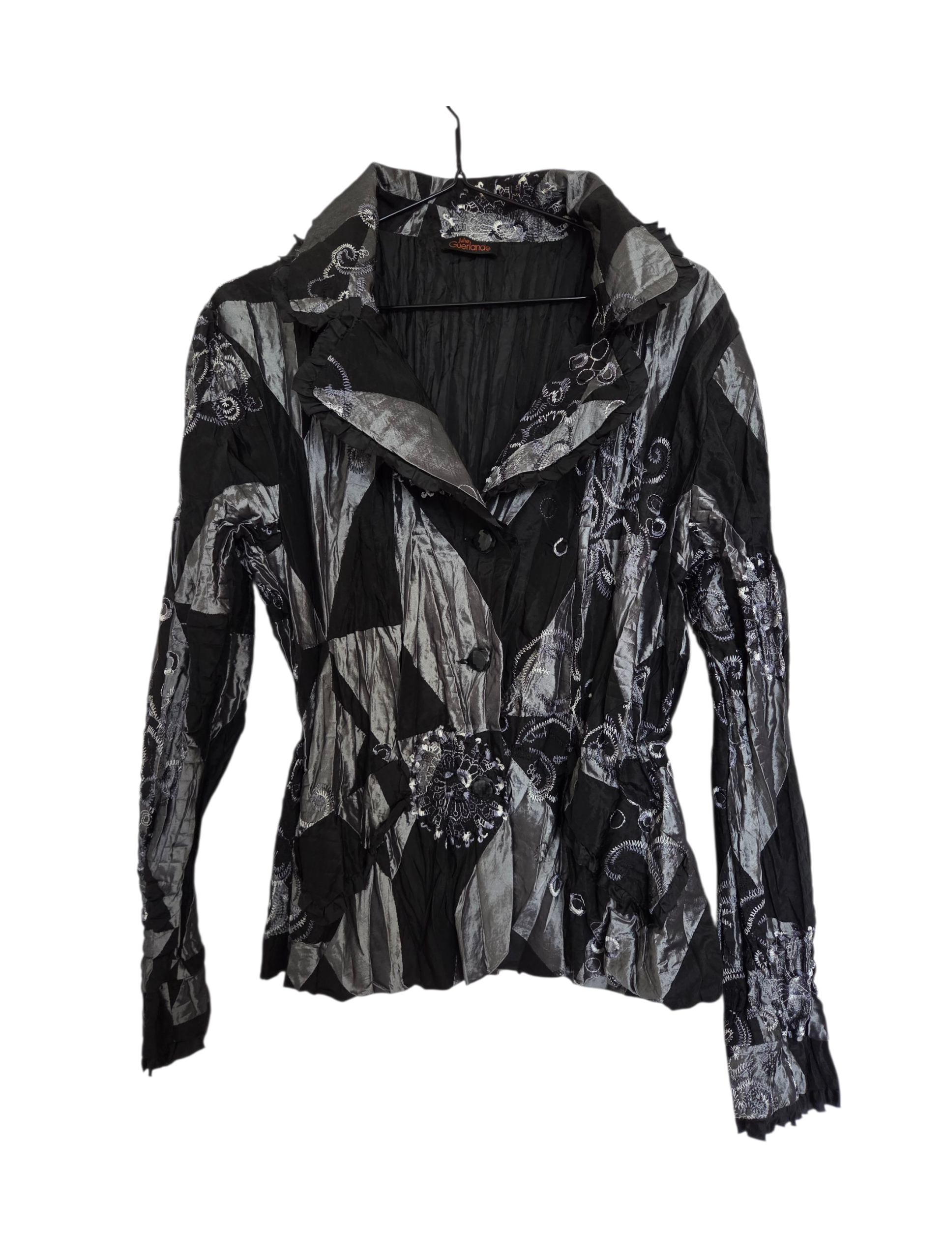 Veste argentée/ noire