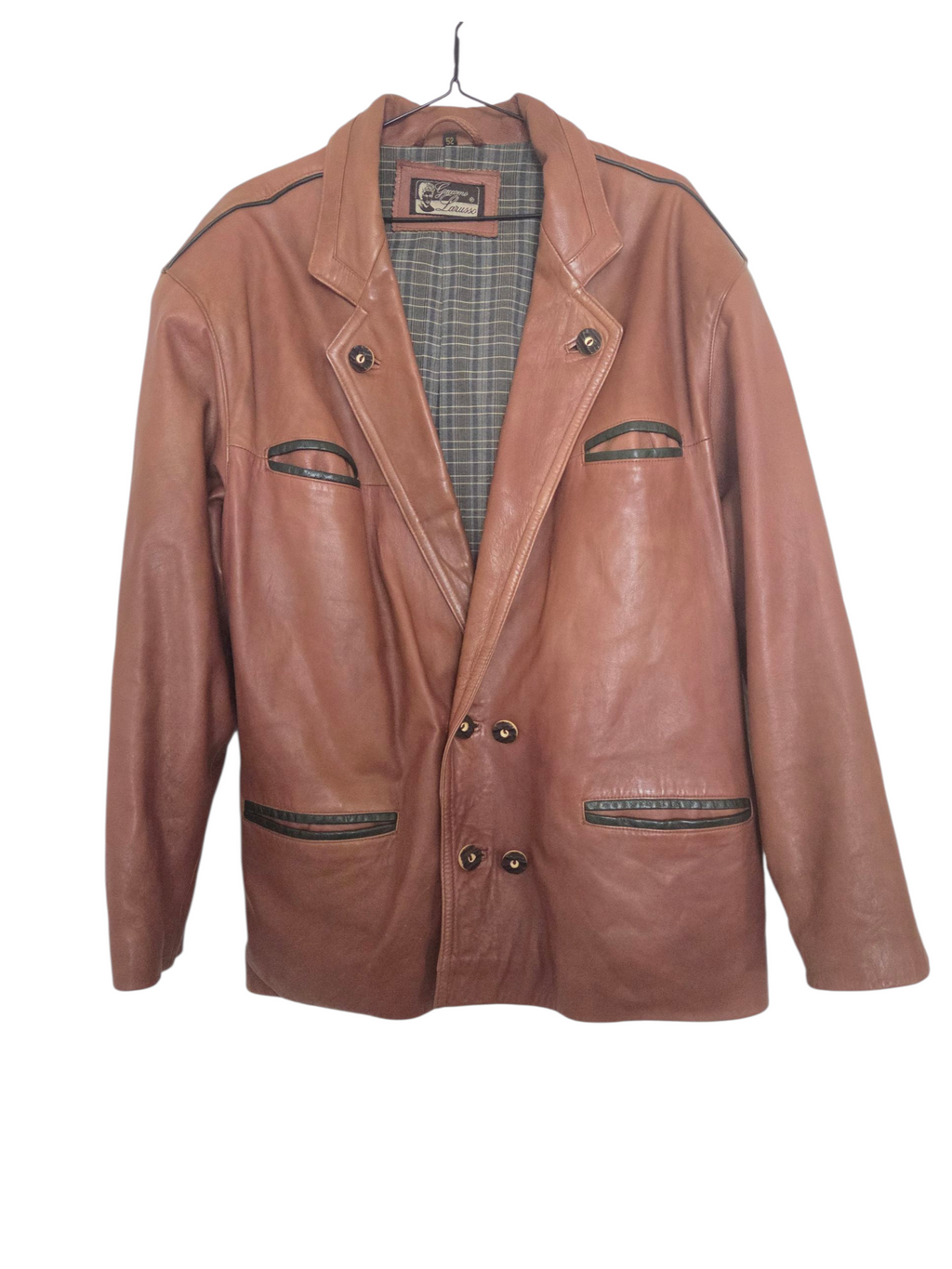 Veste en cuir vintage 80's