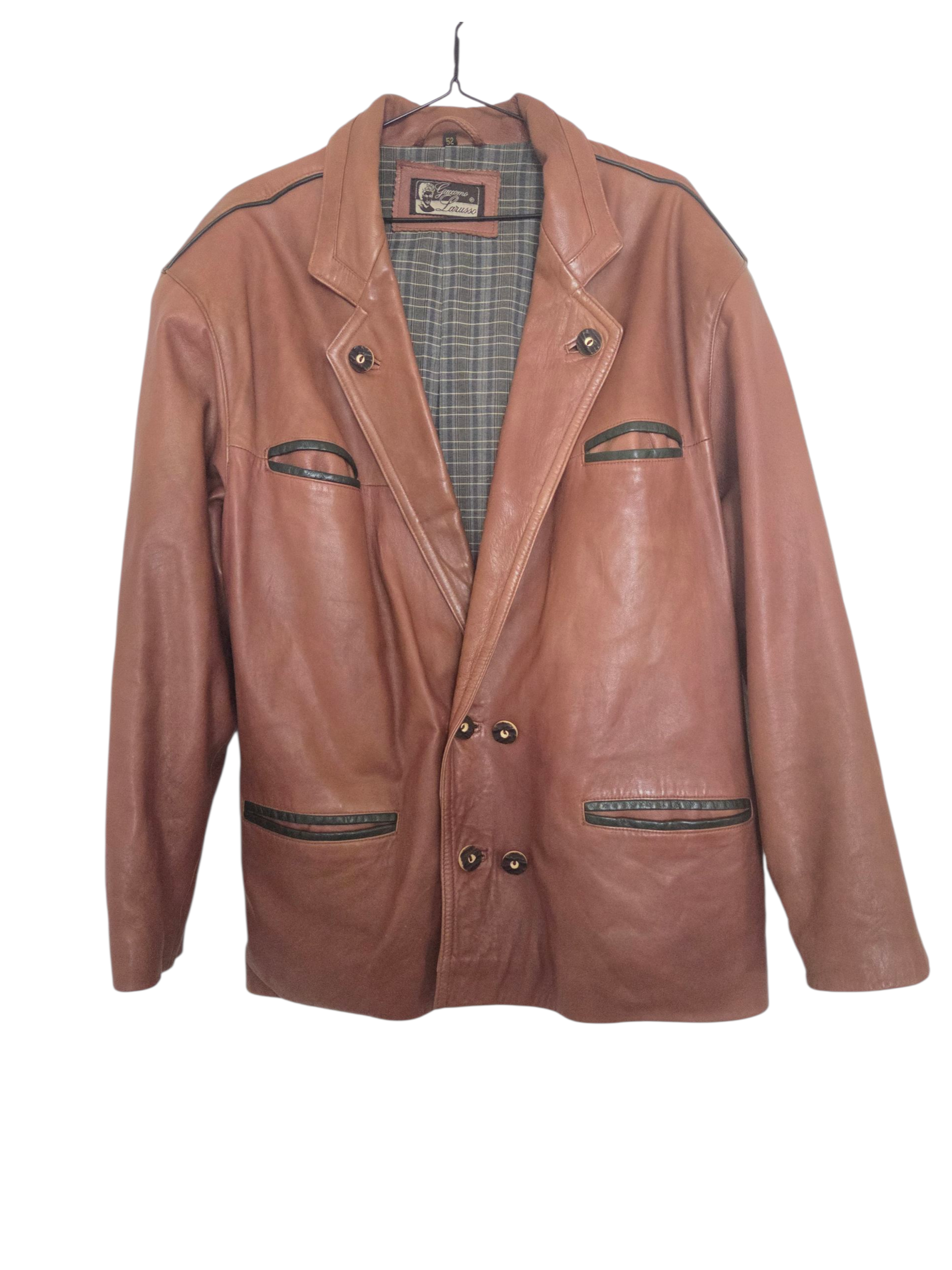 Veste en cuir vintage 80's