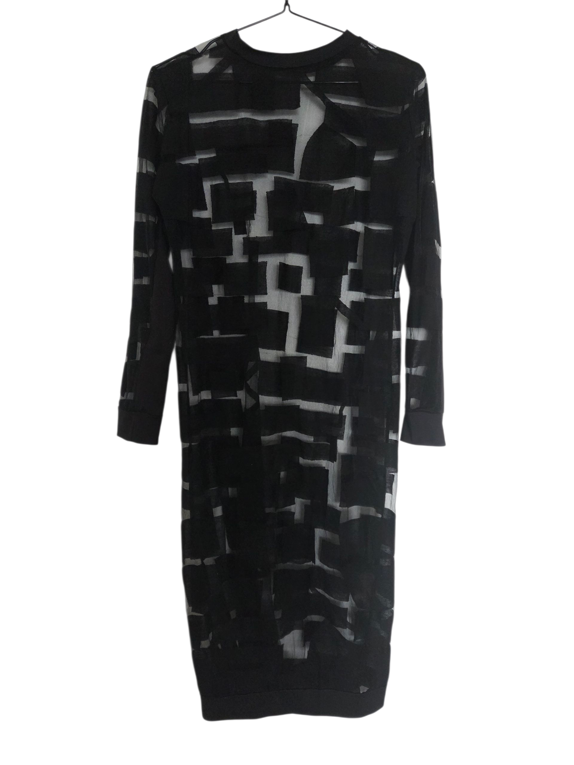 Robe transparente noire